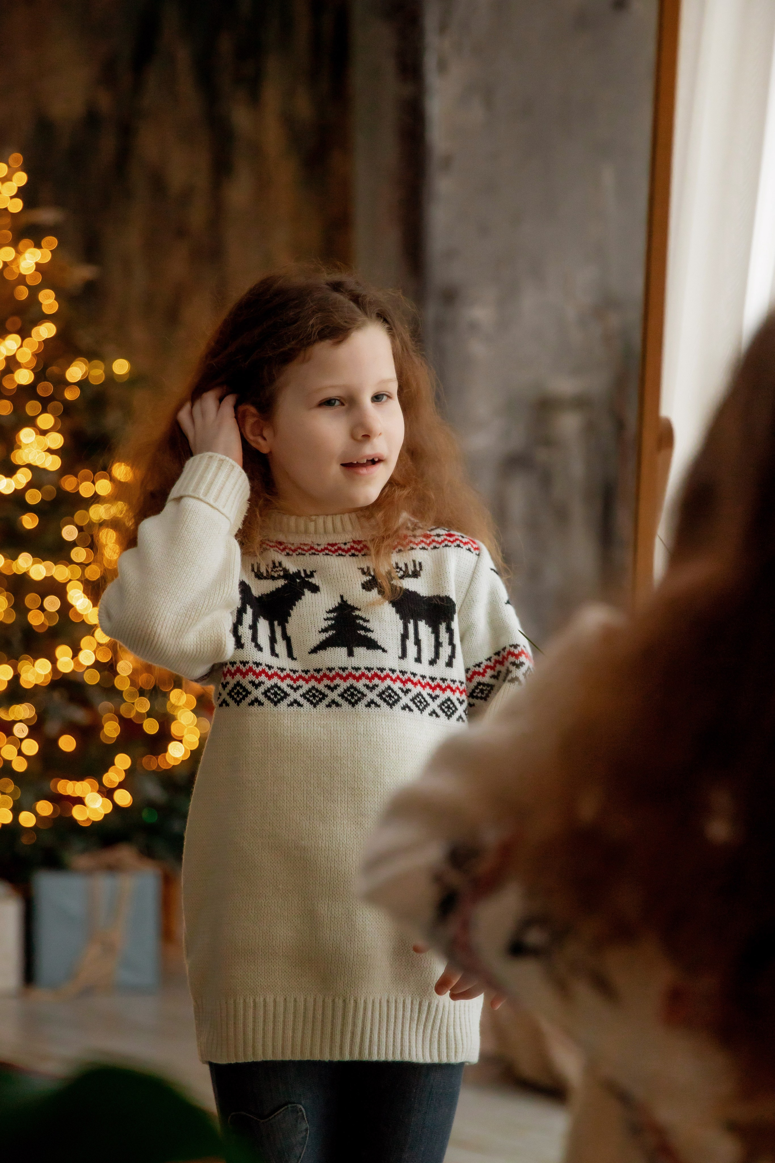 Новогодняя фотосессия для большой семьи. Семейный фотограф в Москве