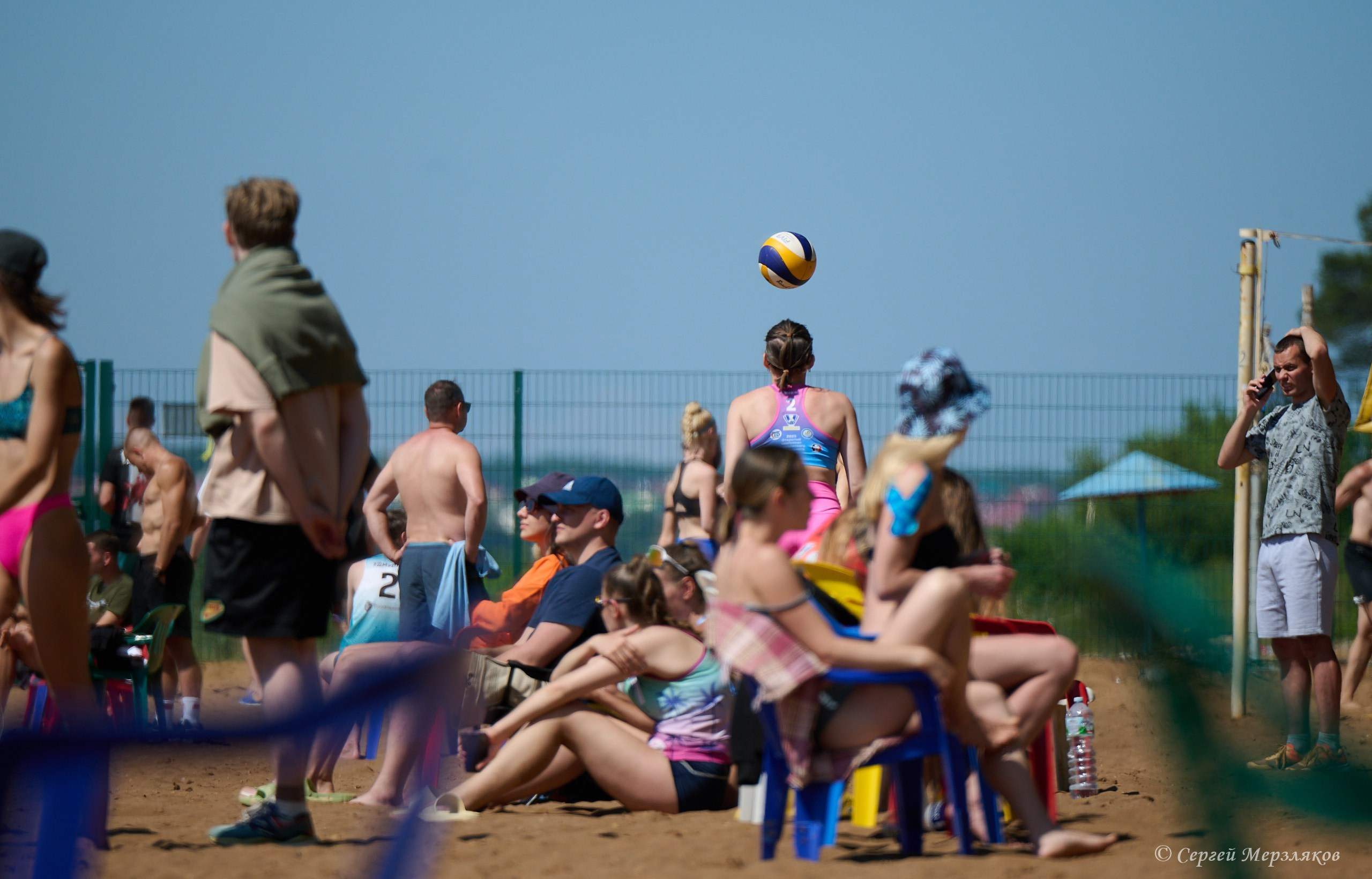 Пляжный волейбол. 1 этап Волейбольной Лиги Поволжья. Ижевск 09.06.2024. Спортивный репортажный фотограф в Ижевске Сергей Мерзляков