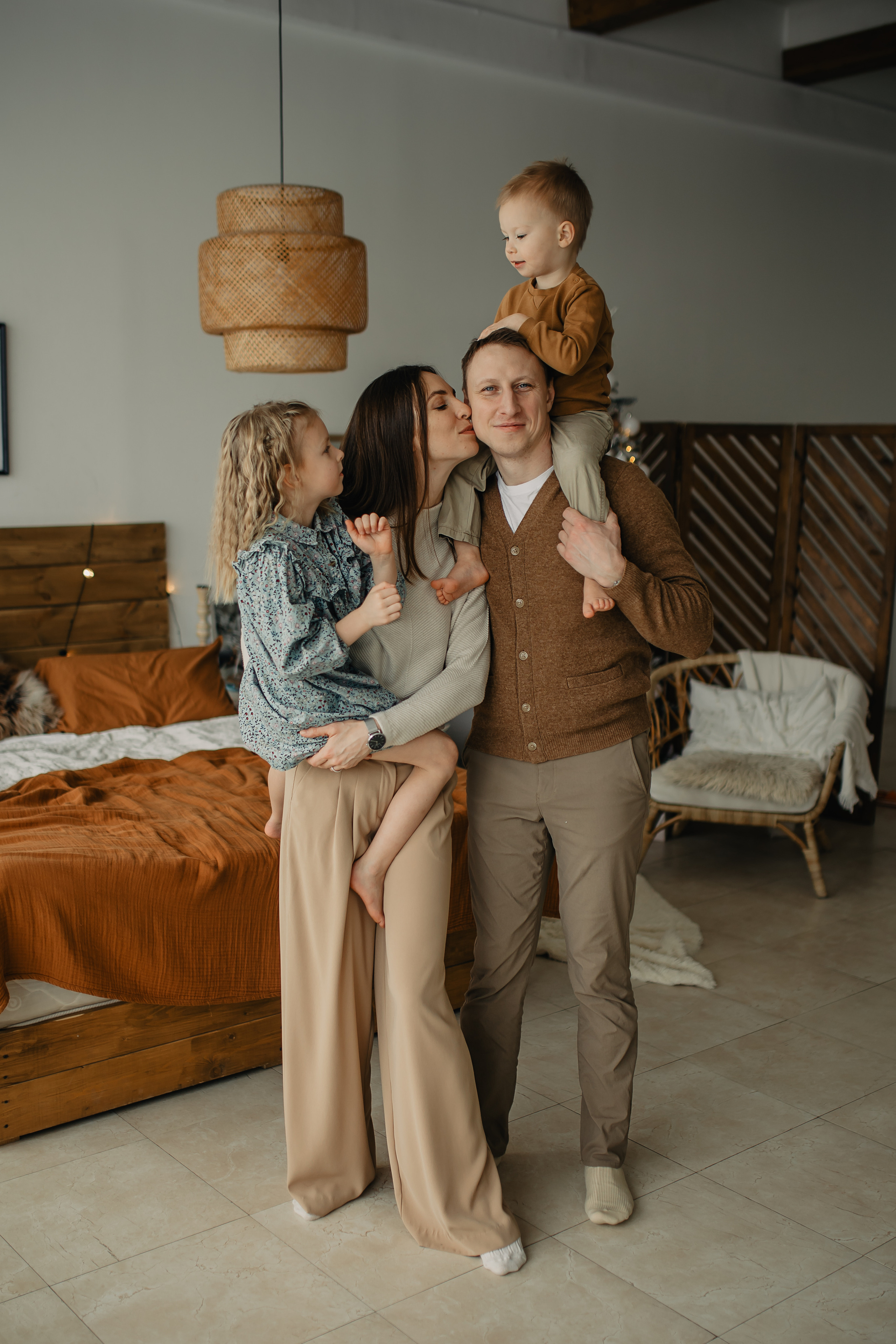 Новогодняя съемка_Саша, Юля, Лиза и Арсений. Анастасия Желамская. Фотограф. Москва