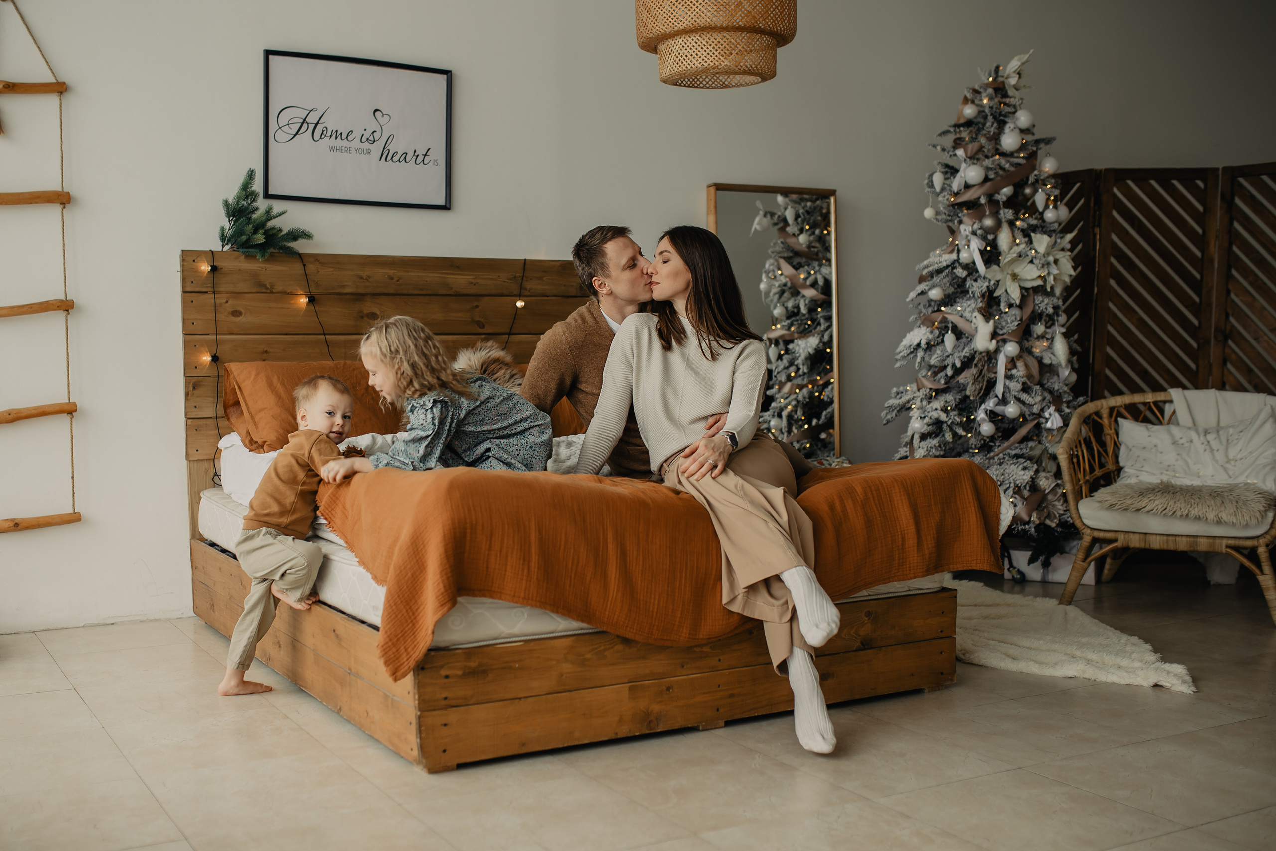 Новогодняя съемка_Саша, Юля, Лиза и Арсений. Анастасия Желамская. Фотограф. Москва