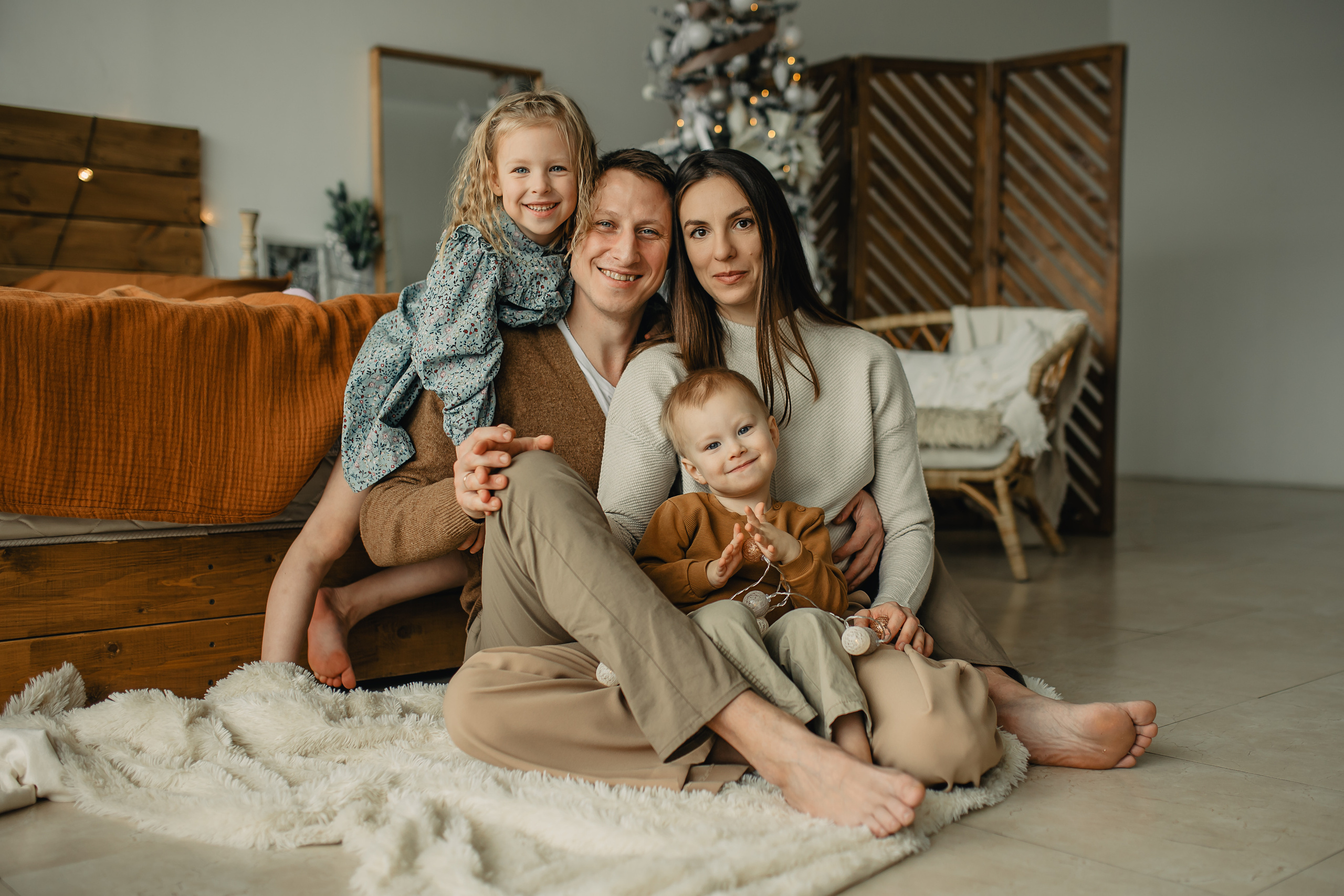 Новогодняя съемка_Саша, Юля, Лиза и Арсений. Анастасия Желамская. Фотограф. Москва