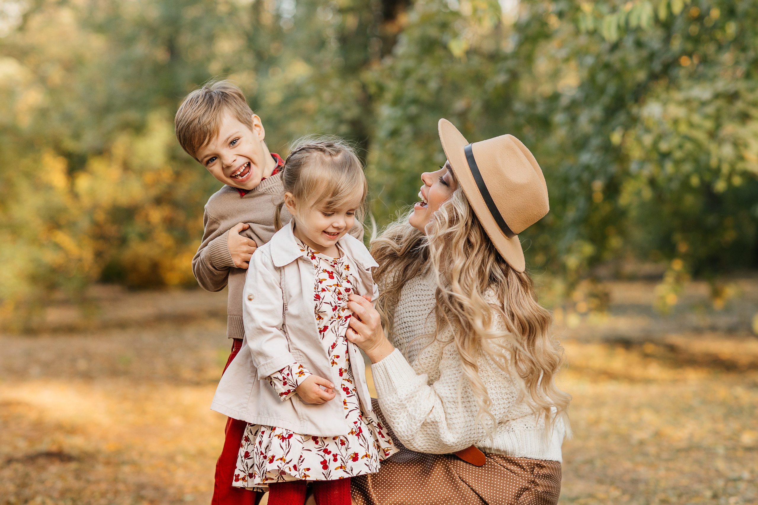 Осенняя прогулка семьи. Свадебный и семейный фотограф Надежда Соловьева