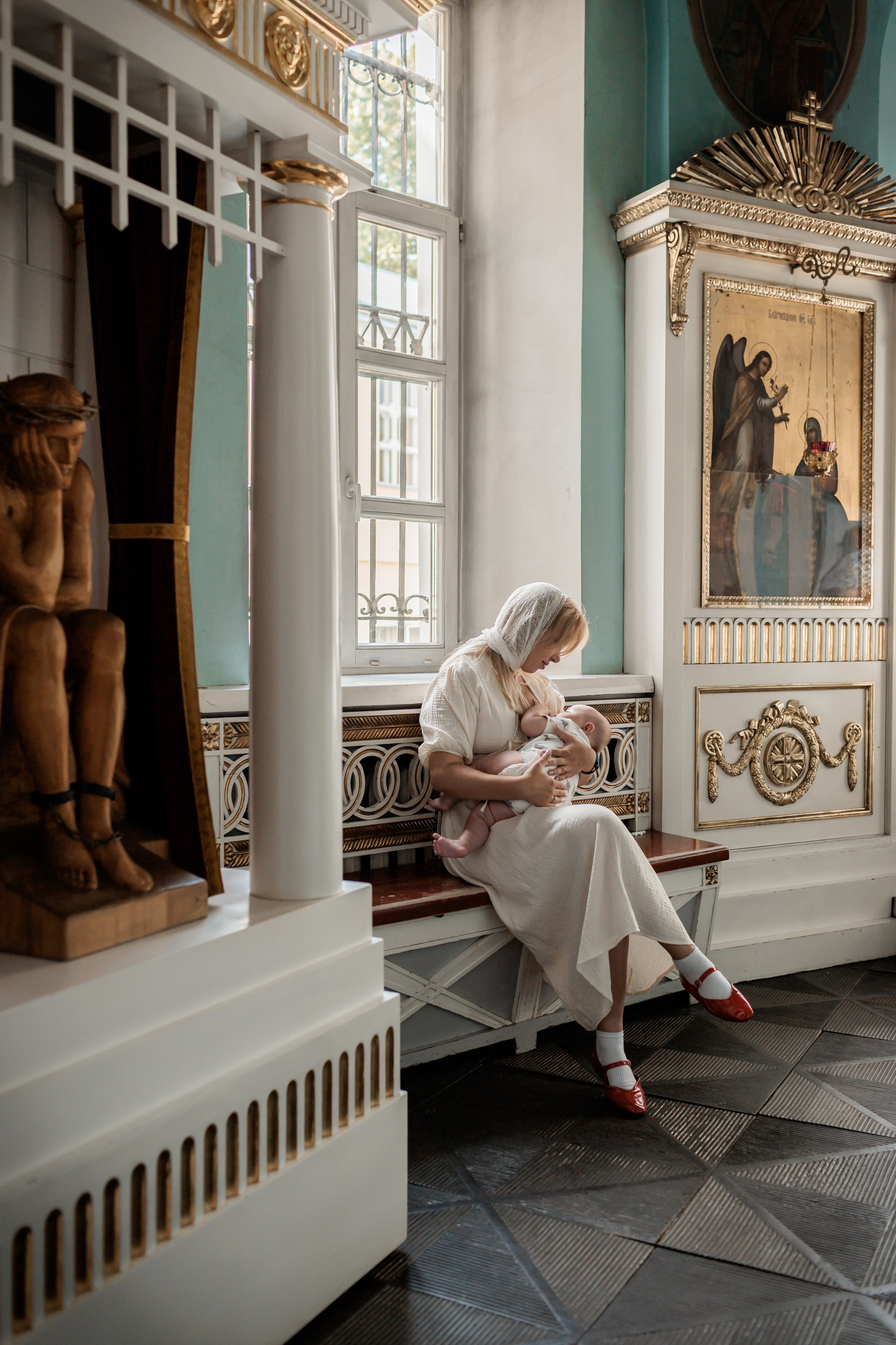 Крещение в Храме Успения Пресвятой Богородицы в Косино. Профессиональный фотограф в Москве и Мо Мария Шантарёва