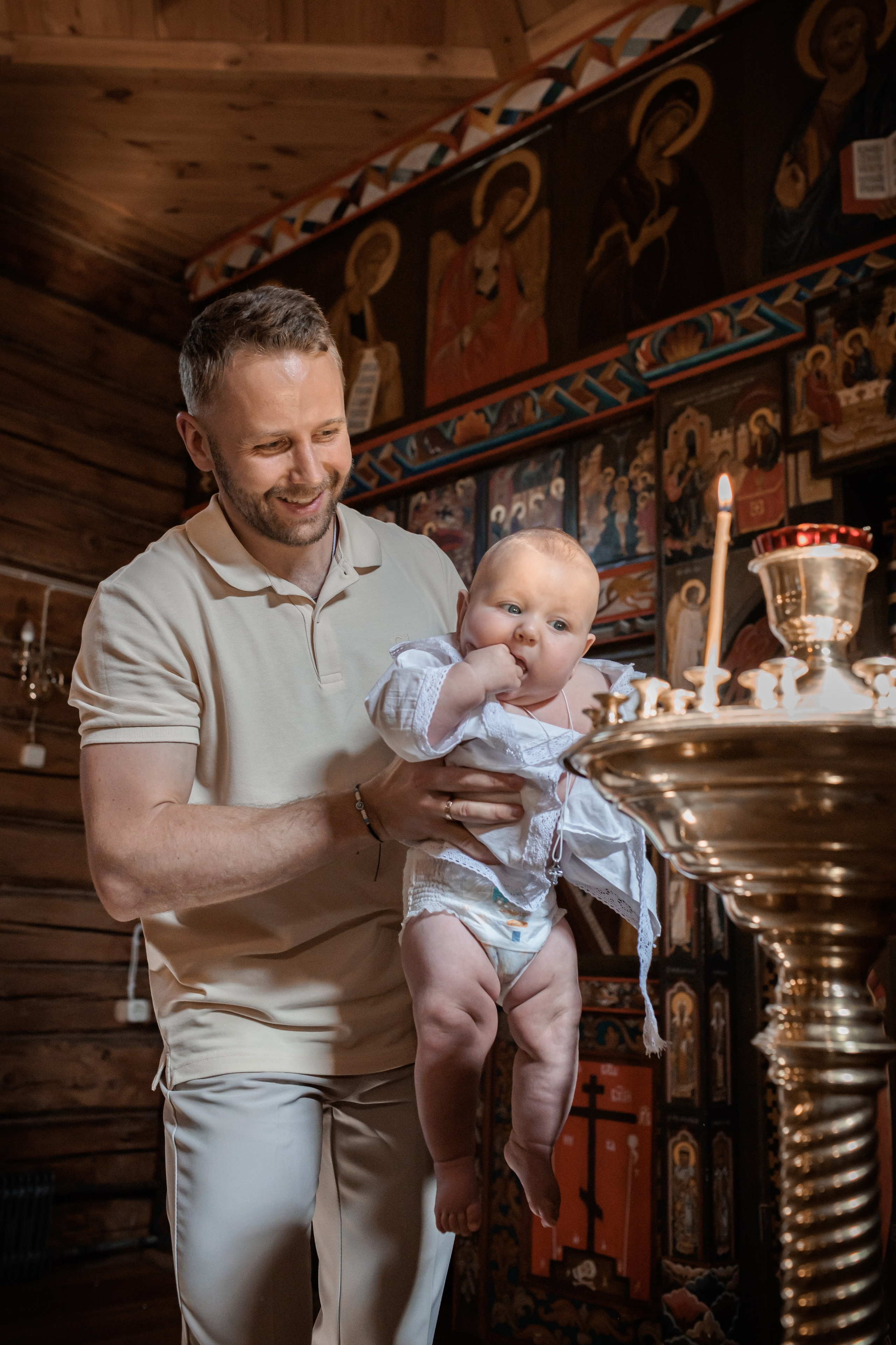 Крещение в Храме Успения Пресвятой Богородицы в Косино. Профессиональный фотограф в Москве и Мо Мария Шантарёва