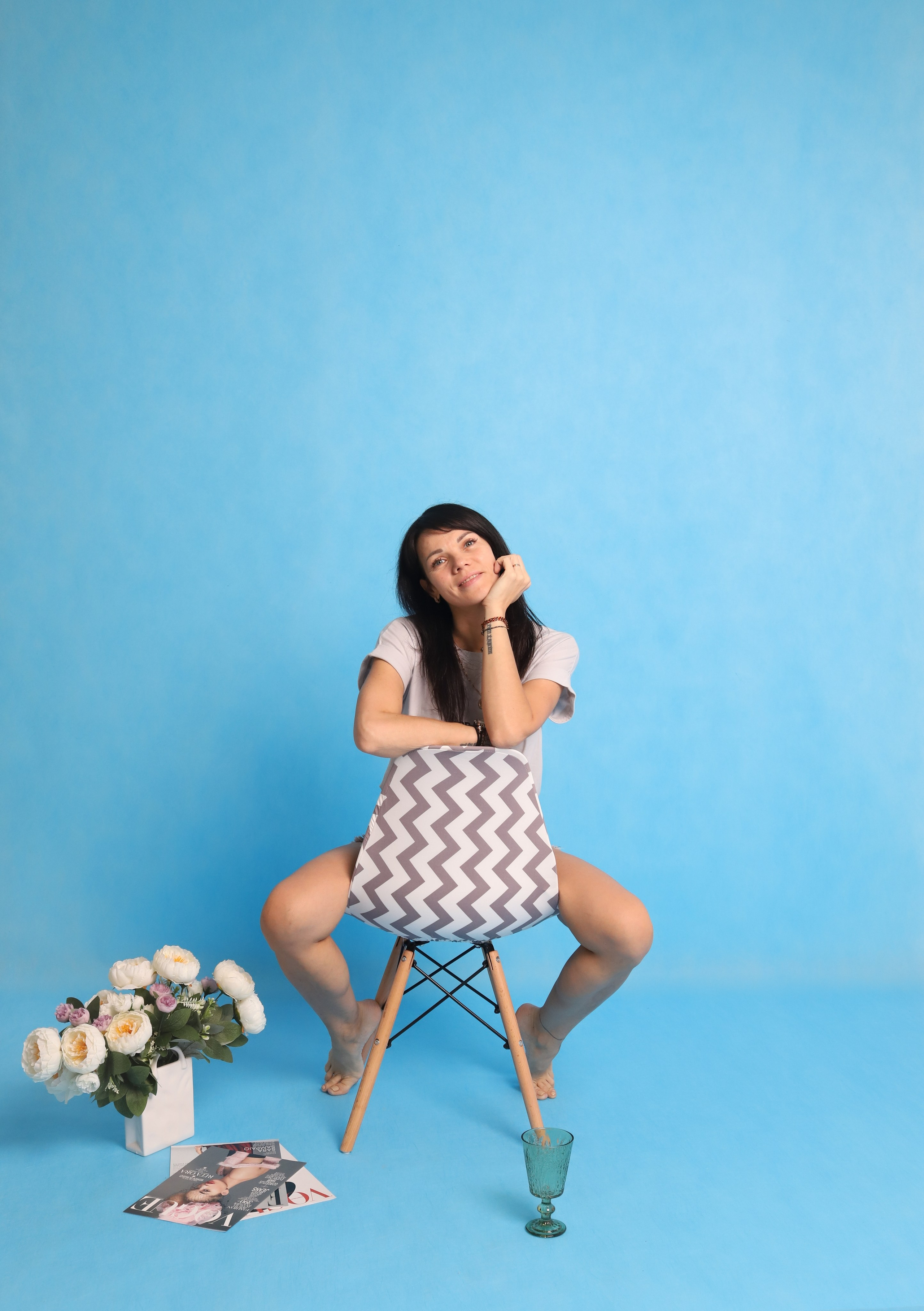 Голубой. Фотостудия самообслуживания. Студия без фотографа в Твери