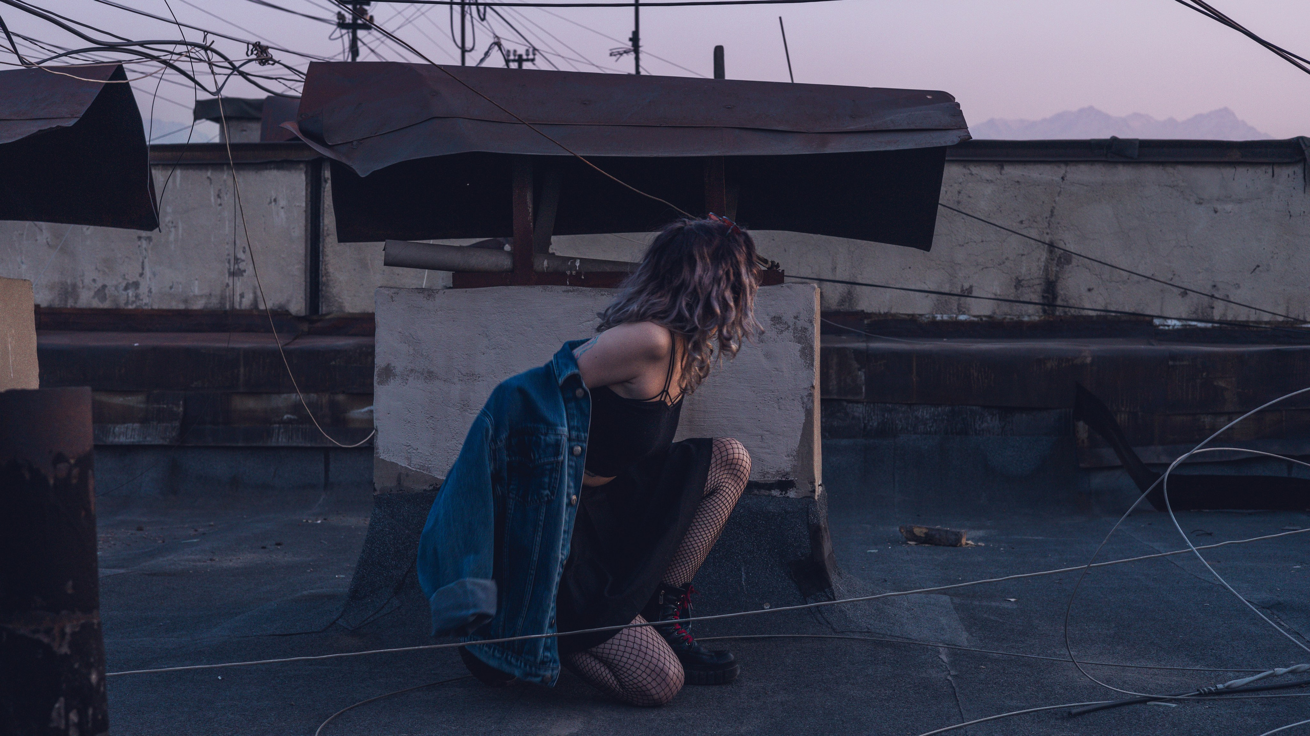 Атмосферная портретная съёмка в стиле 2k17 с элементами драмы