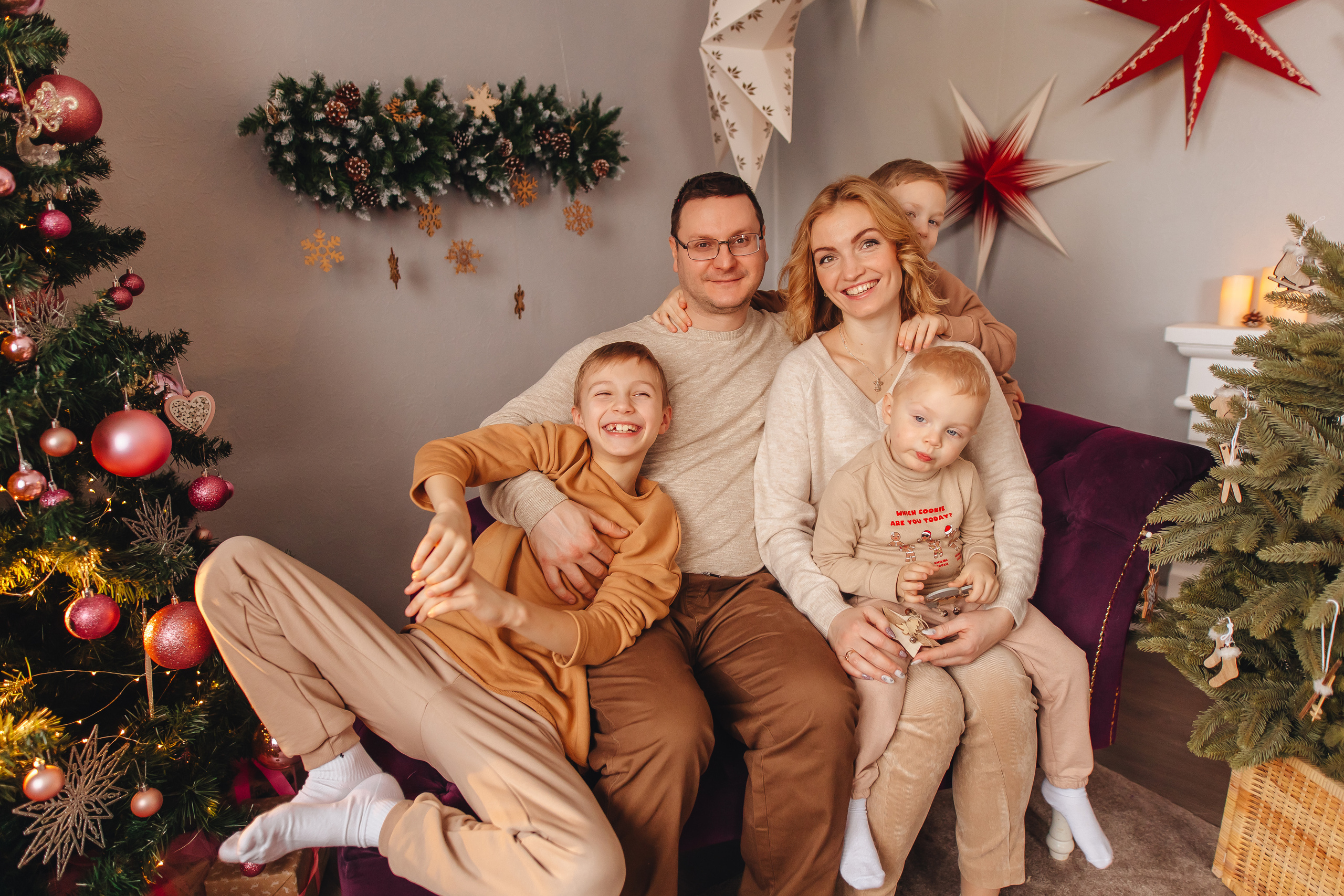 Новогодние Родионовы. Свадебный и семейный фотограф в Туле и области Маша Костина