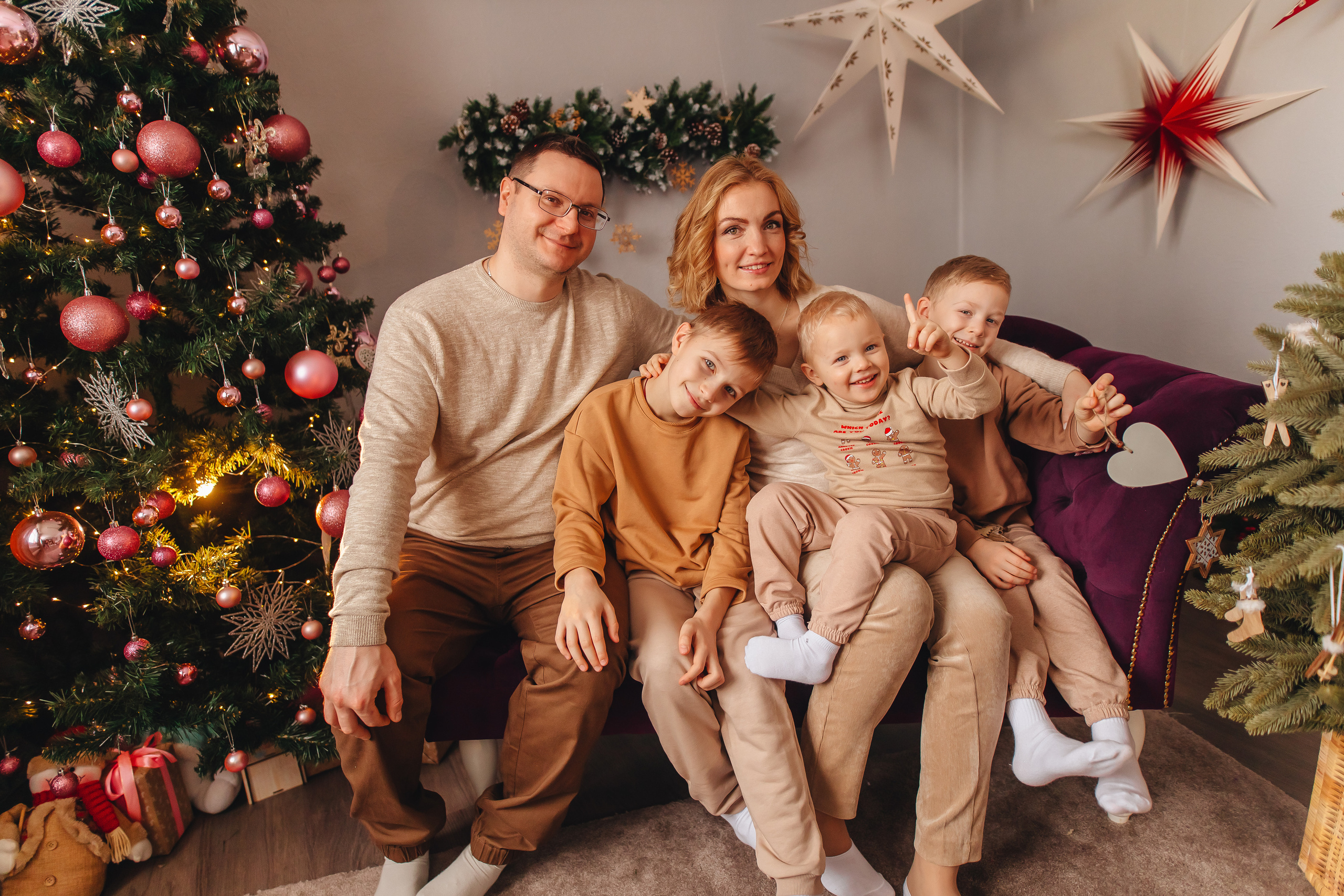 Новогодние Родионовы. Свадебный и семейный фотограф в Туле и области Маша Костина