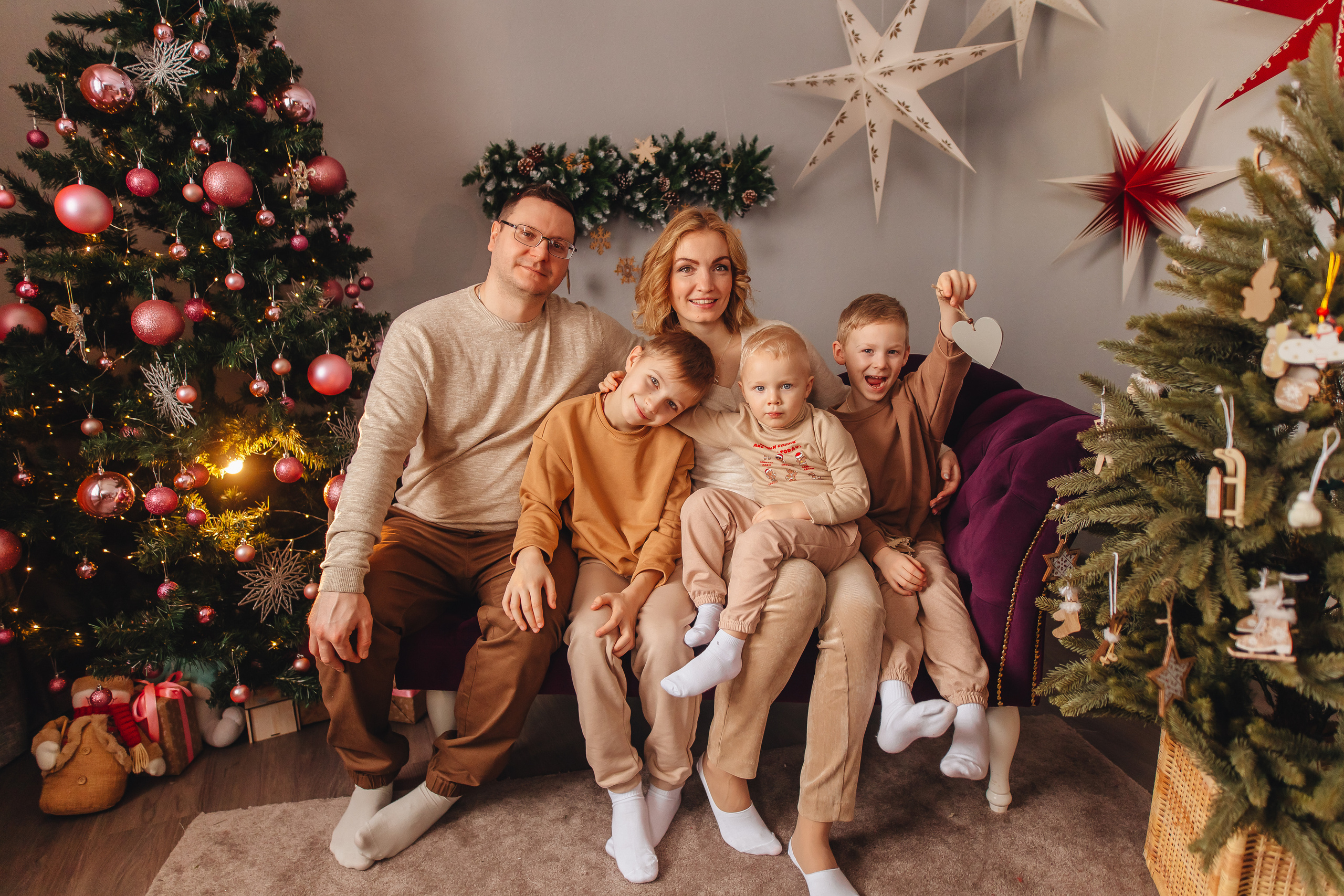 Новогодние Родионовы. Свадебный и семейный фотограф в Туле и области Маша Костина