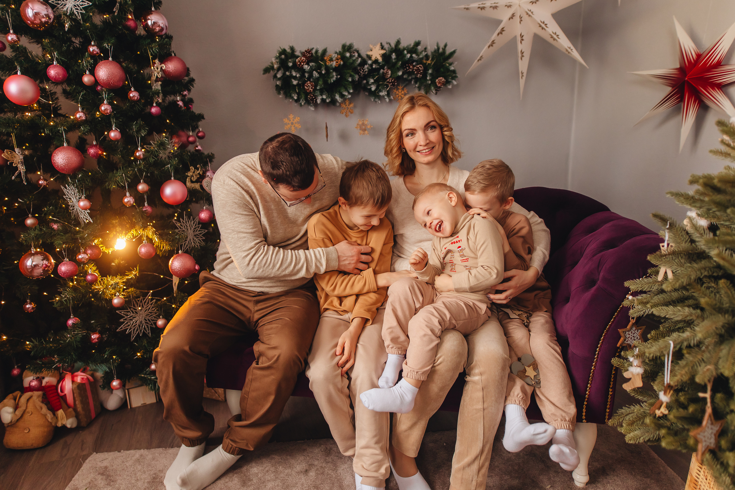 Новогодние Родионовы. Свадебный и семейный фотограф в Туле и области Маша Костина