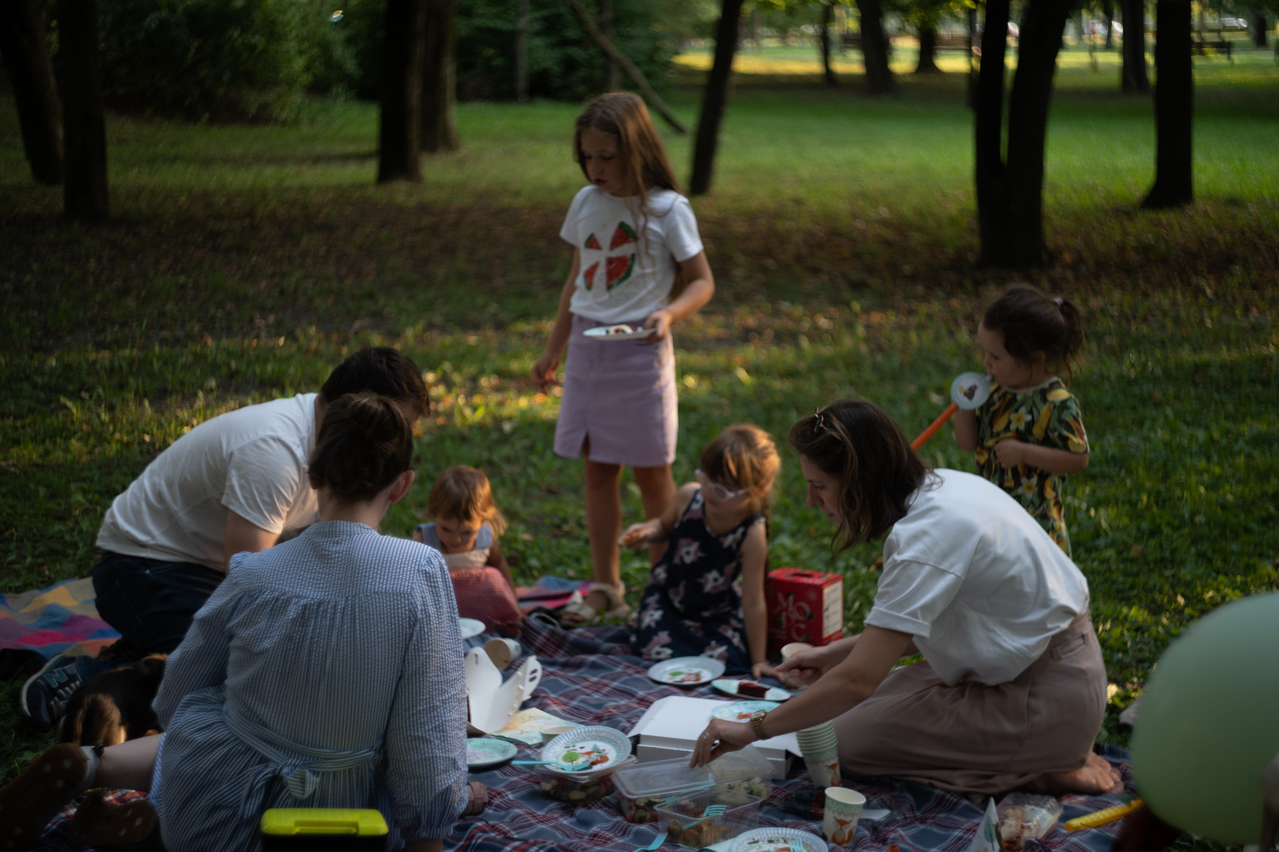 День рождения: пикник в парке. Семейный и детский фотограф в Москве