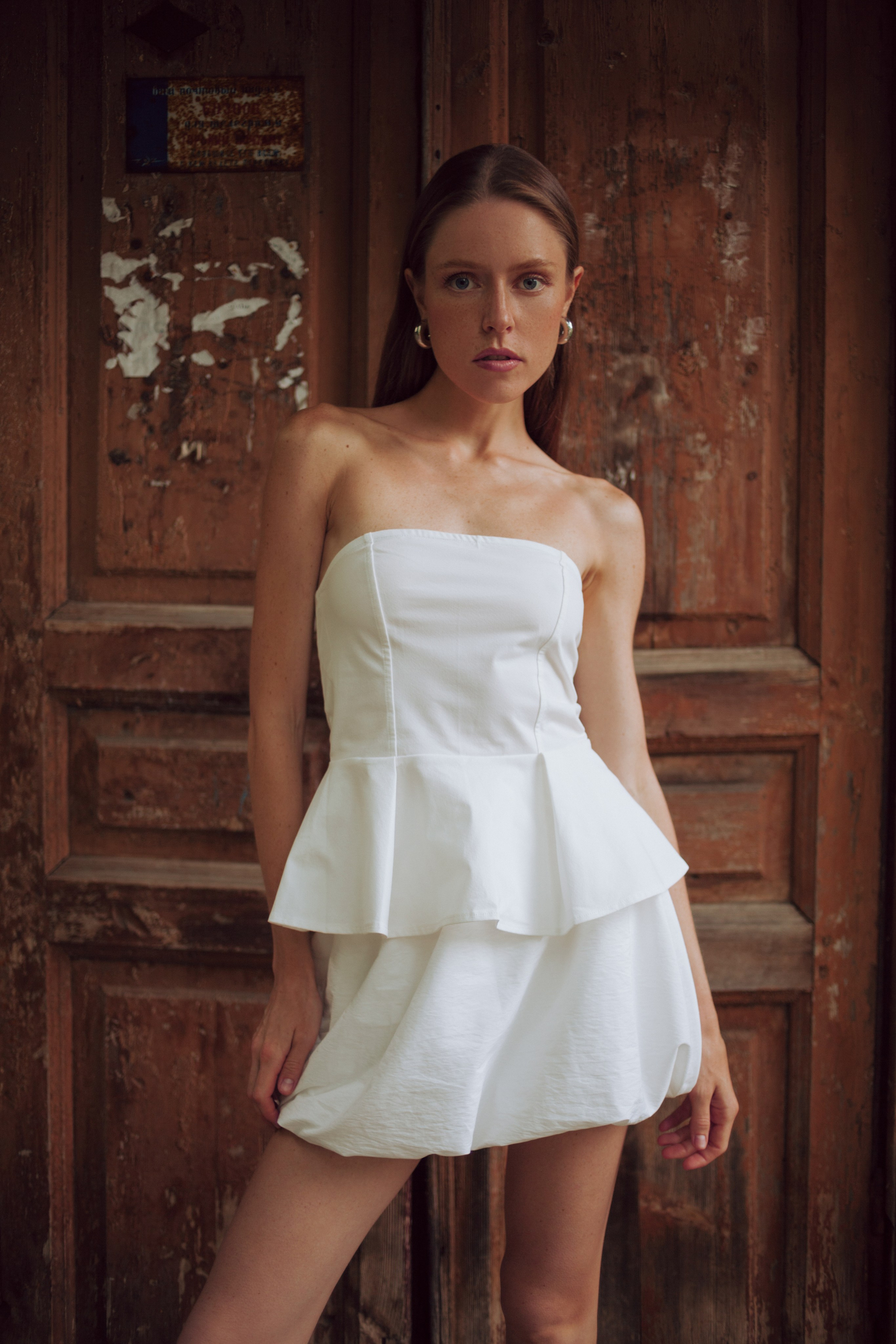 портрет девушки платье на улице Нижний Новгород