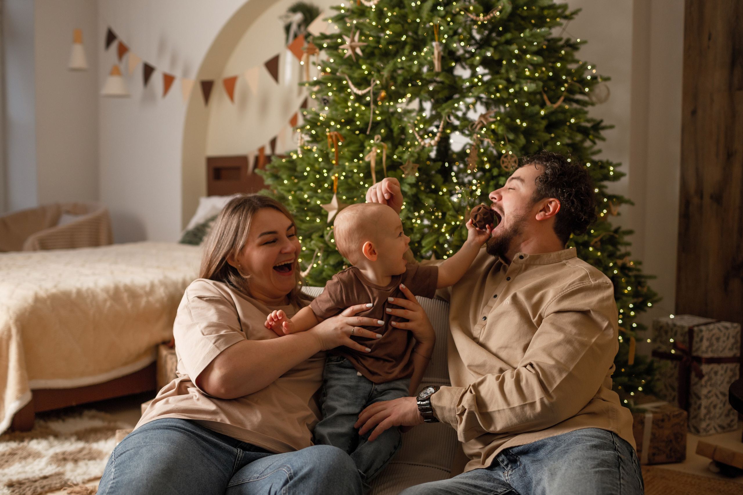 Семейная новогодняя фотосессия. Свадебный фотограф Кирилл Белый