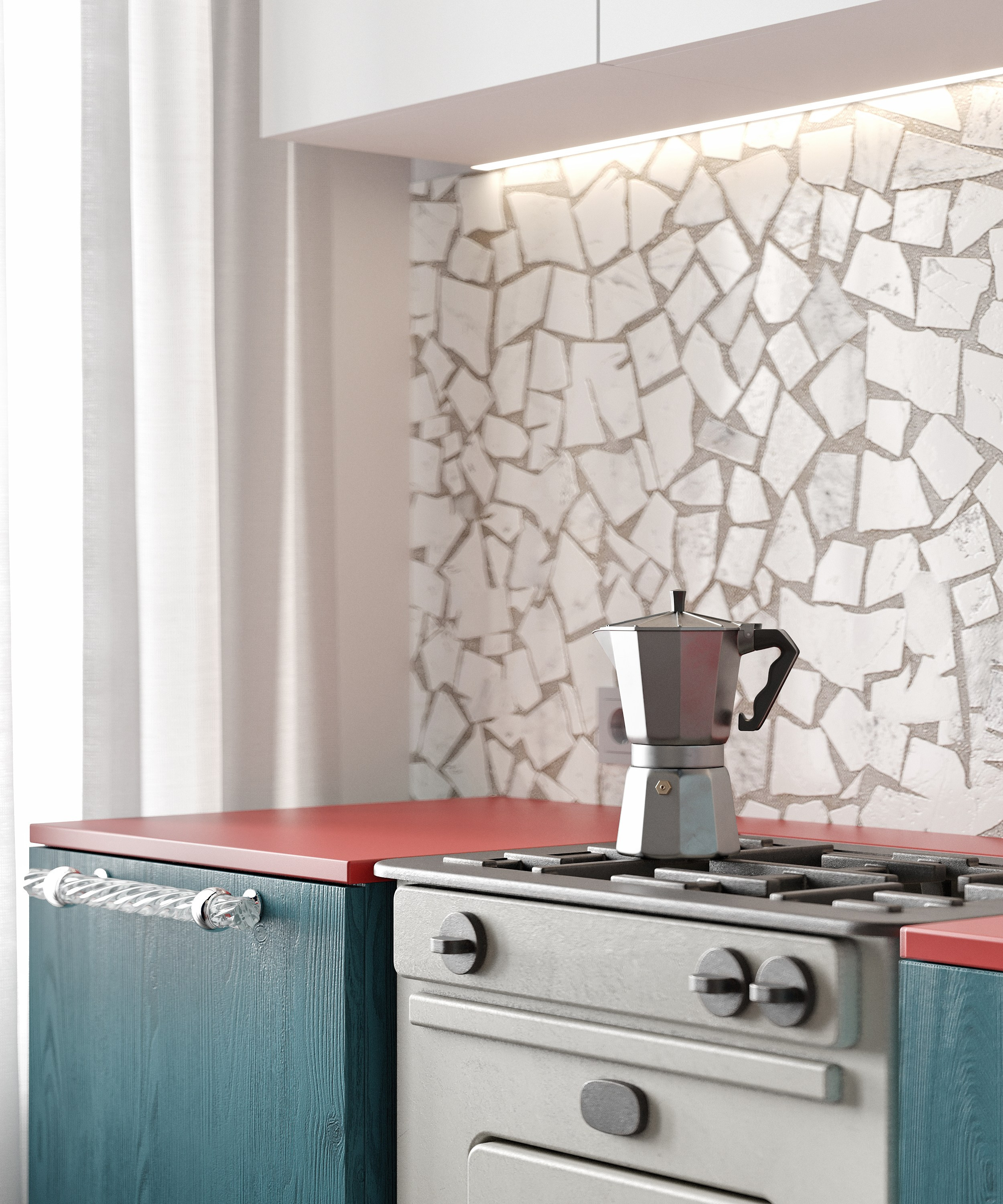 Квартира с морской тематикой | Дизайн Yuliya Shpeter. 3D визуализация интерьеров | avocado.render