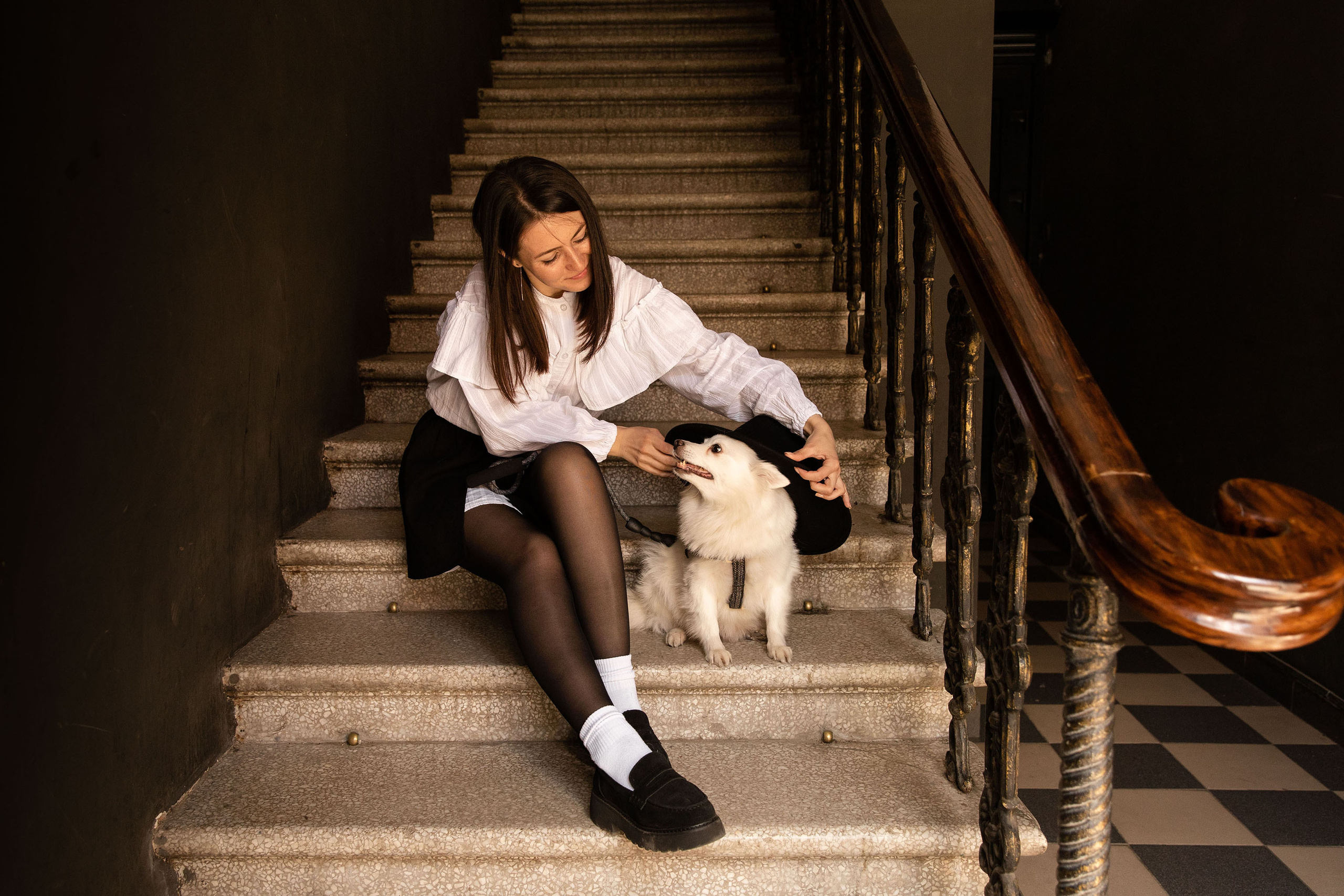 Дама с собачкой. Семейный и свадебный фотограф в Краснодаре. Кристина Ендальцева