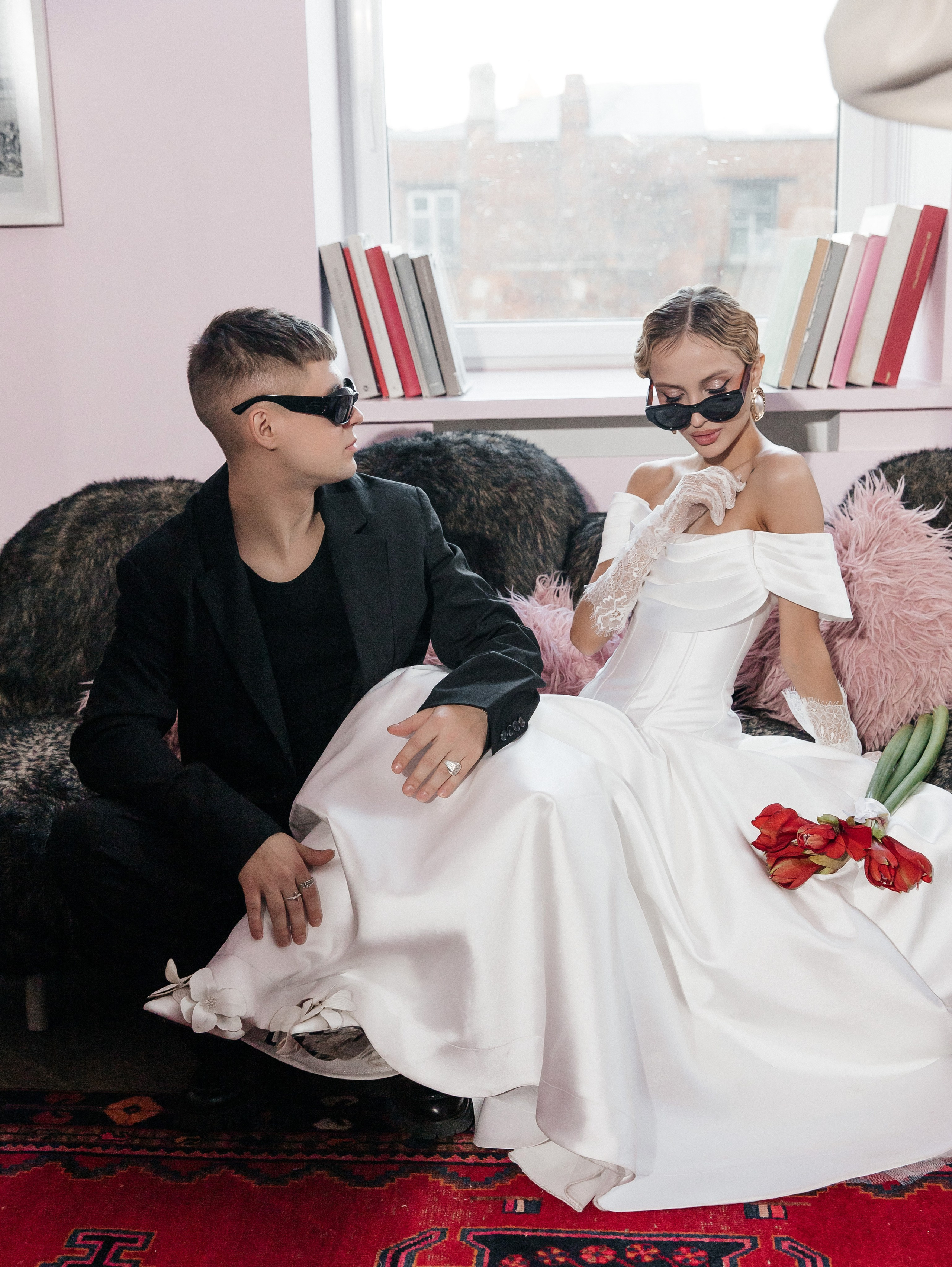 Фотосессия жениха и невесты (в стиле 2000-х). Фотограф текстиля в Москве Ольга Иванова