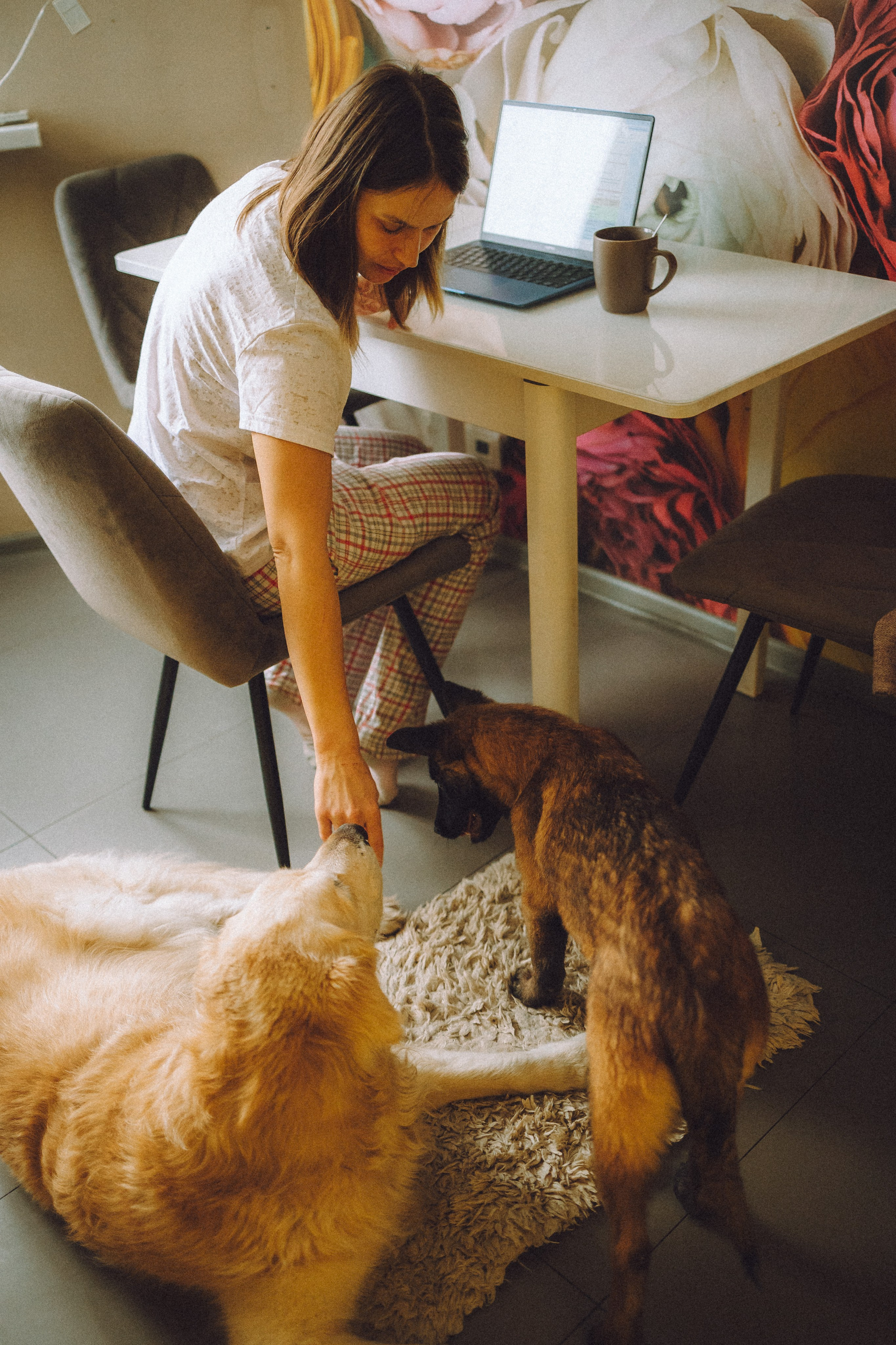 Ира, Андрей, Бэлла и Панда