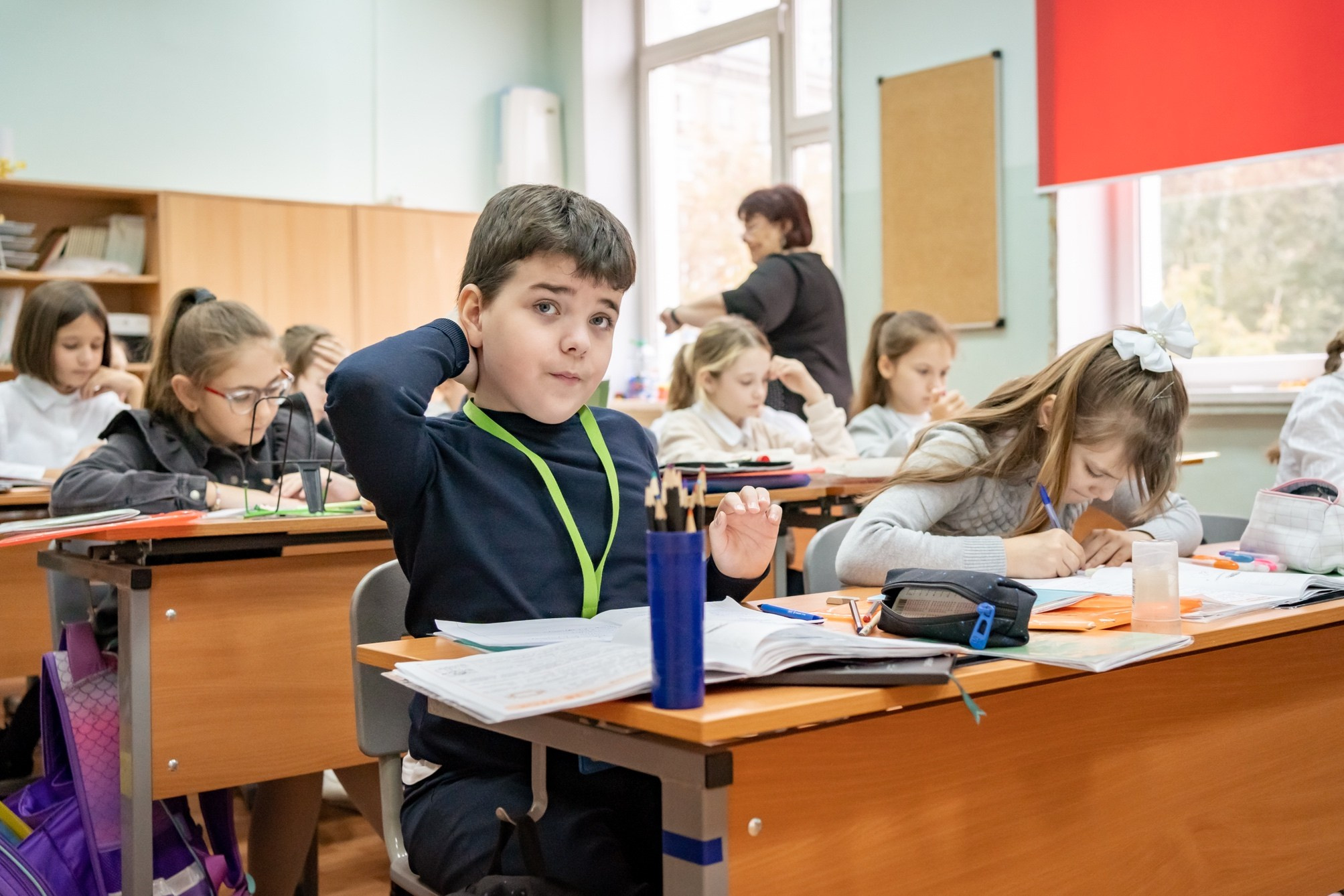 Выпускники начальной школы. Семейный фотограф Варвара Сорока в городе Москве