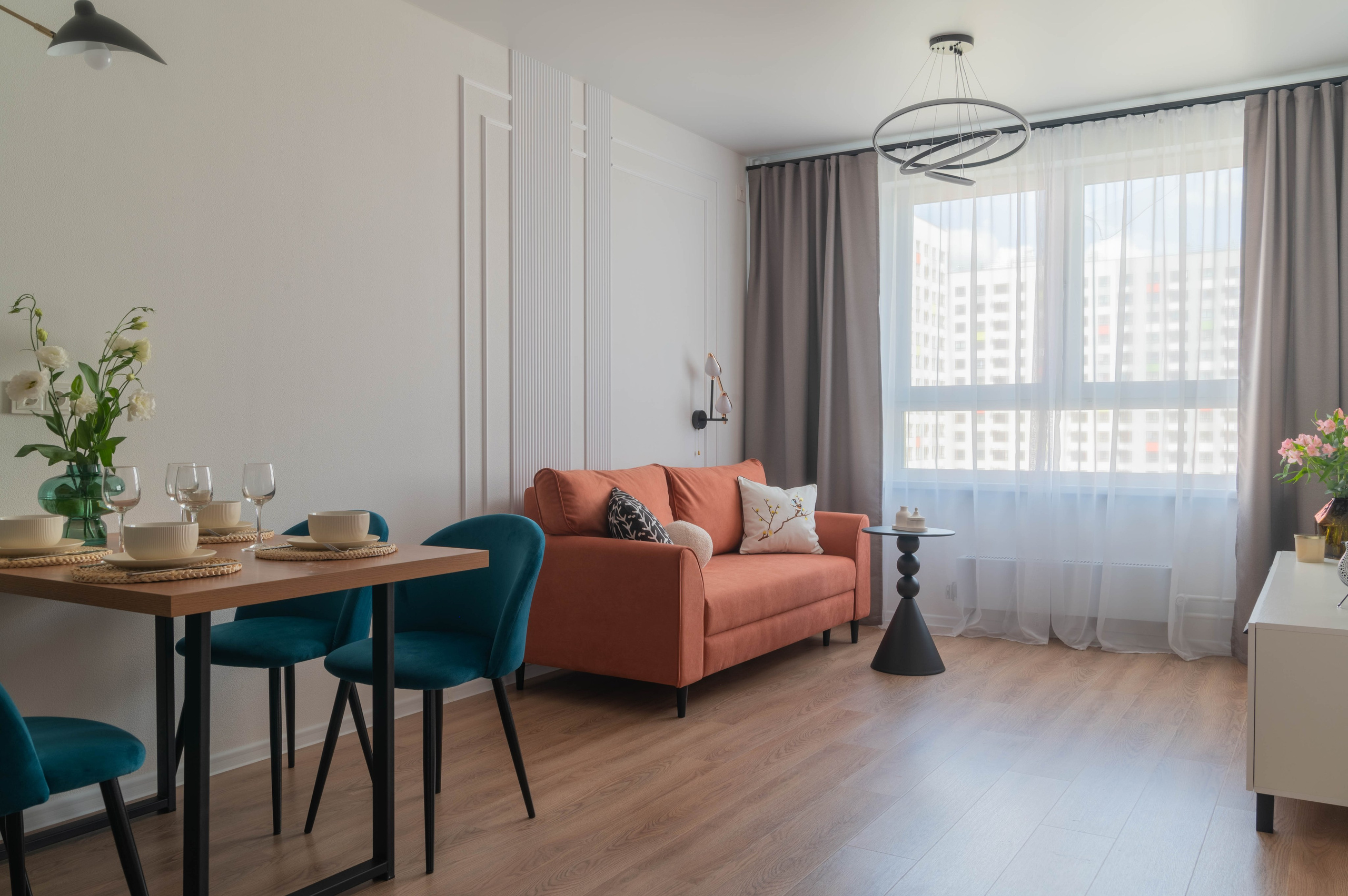 Съемка 1-к квартиры для посуточной аренды ЖК «Волга Парк». Интерьерный фотограф в Ярославле. Вероника Лазыкина