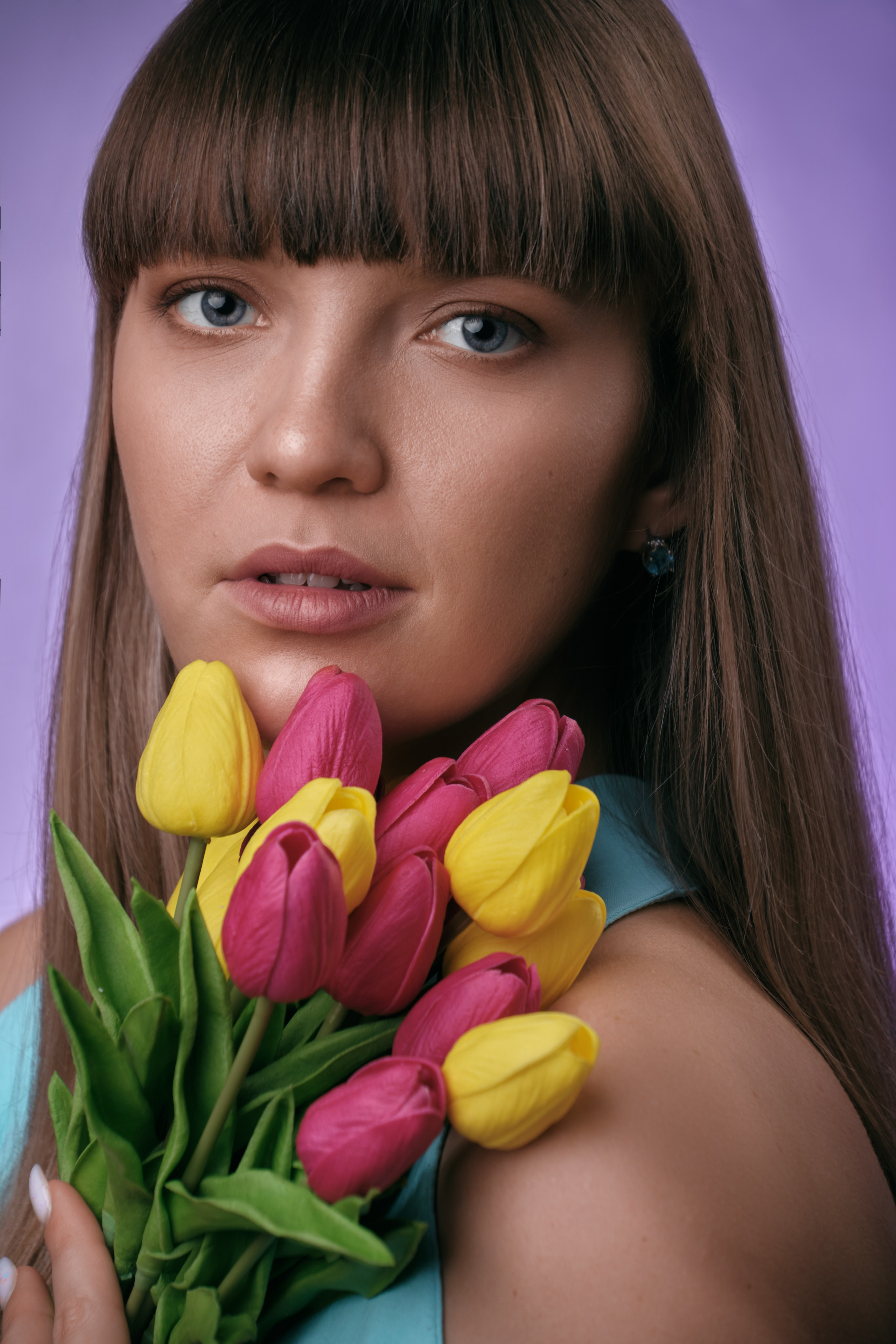 Яна с тюльпанами. Семейный и женский фотограф в Новомосковске и Узловой Михеева Татьяна