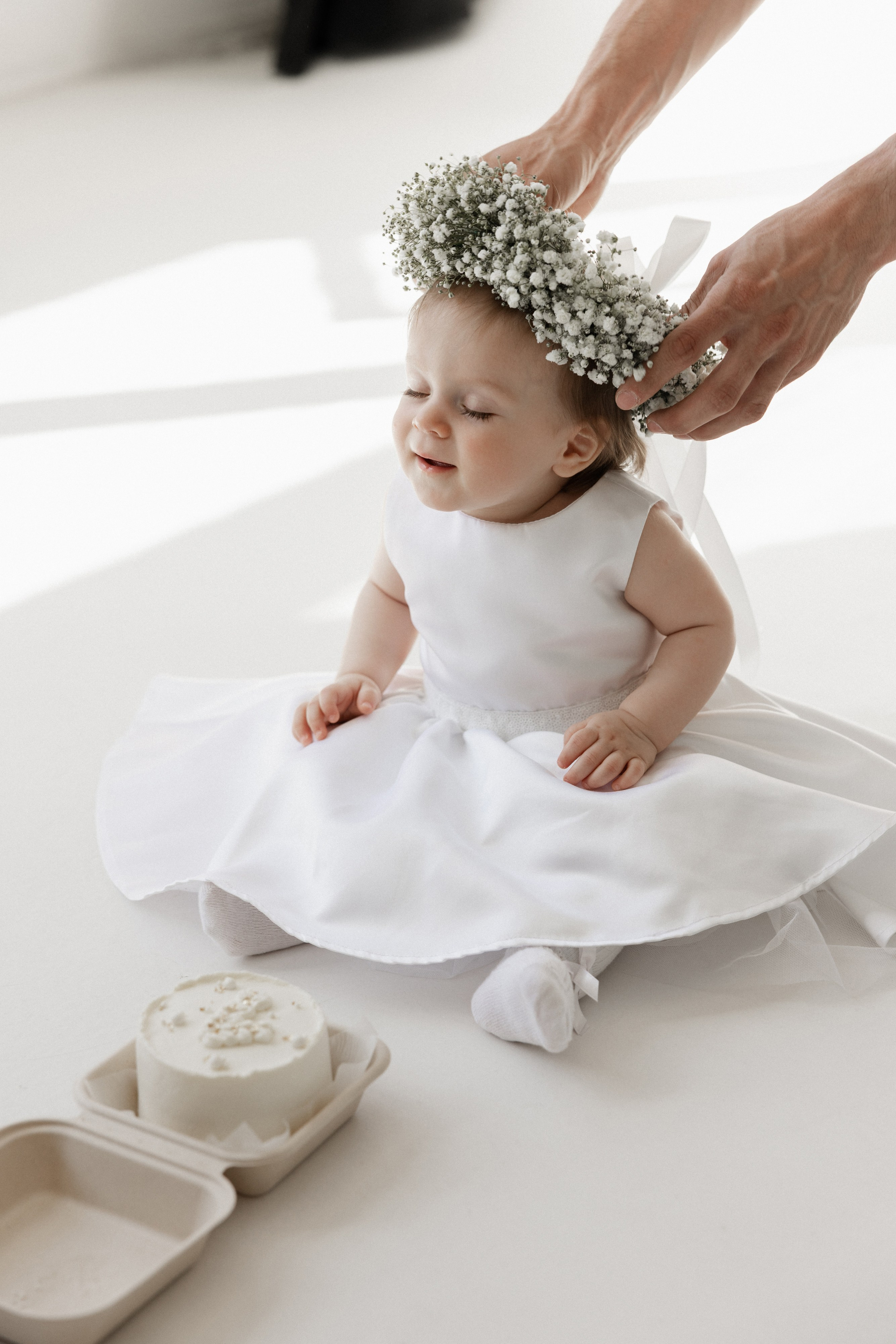 Семейная съёмка с ребенком в студии