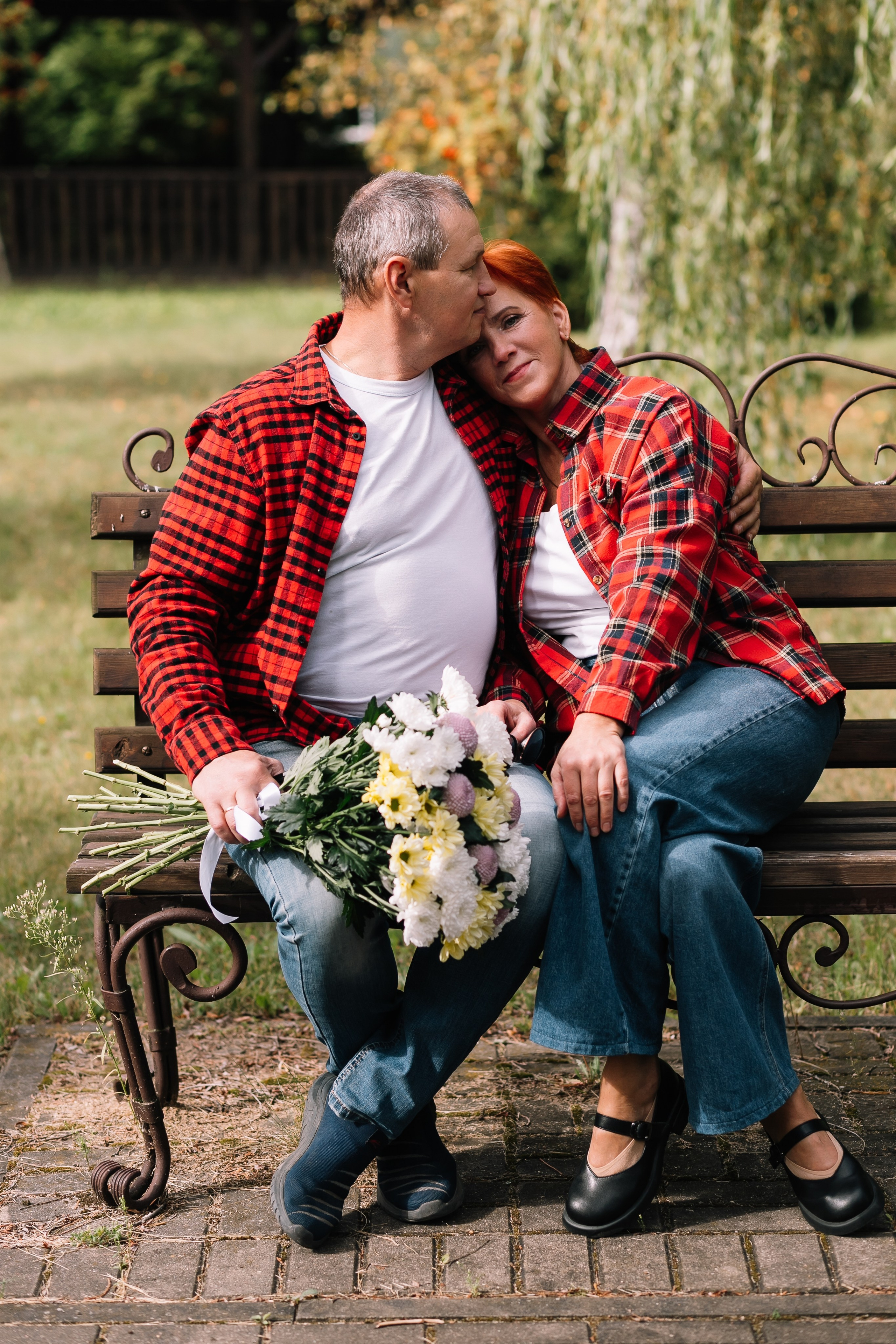 фотосессия пара 50 лет прогулка