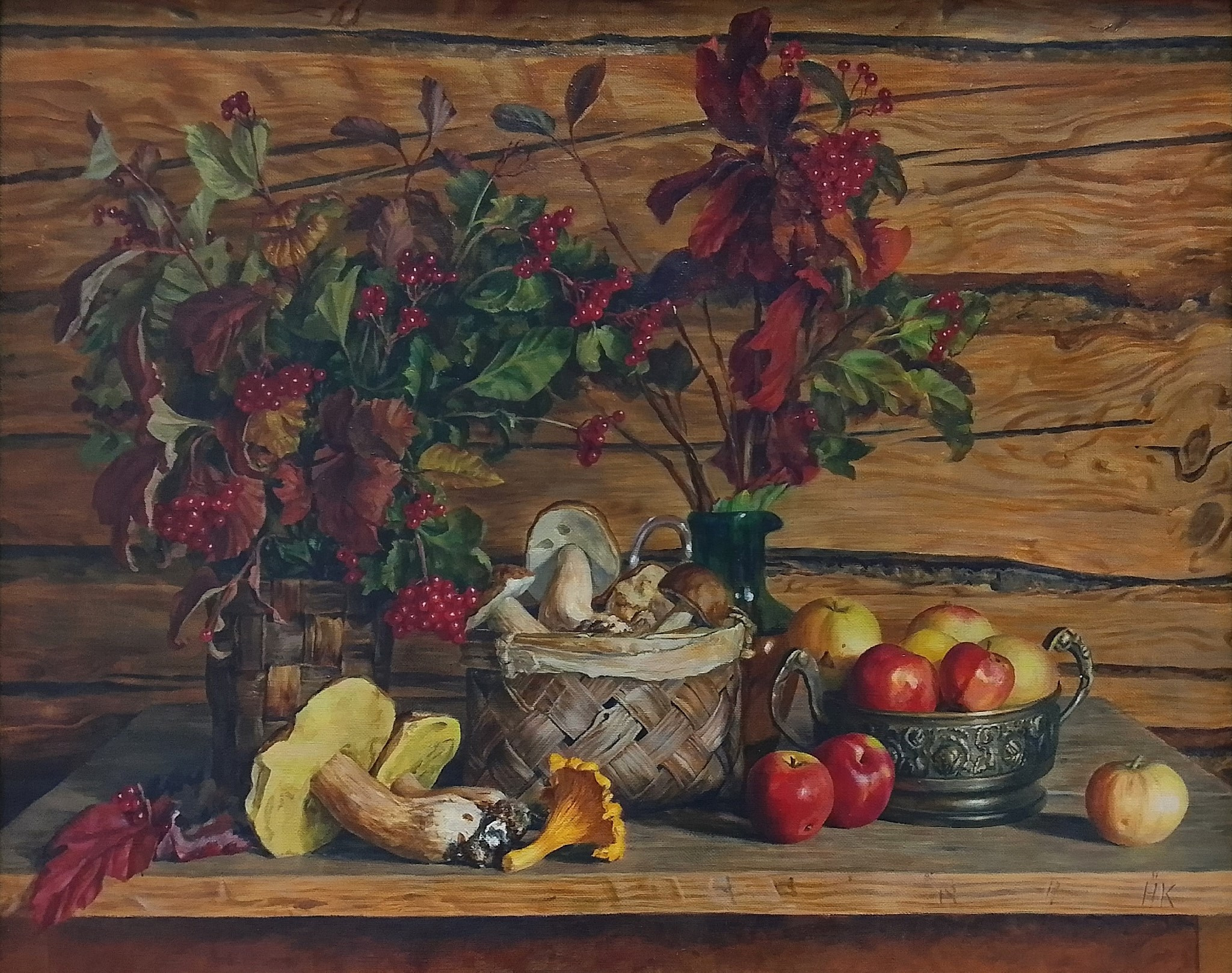 Николай Комаров "Натюрморт с калиной" 80х100 см, холст. масло, 156 000 руб.