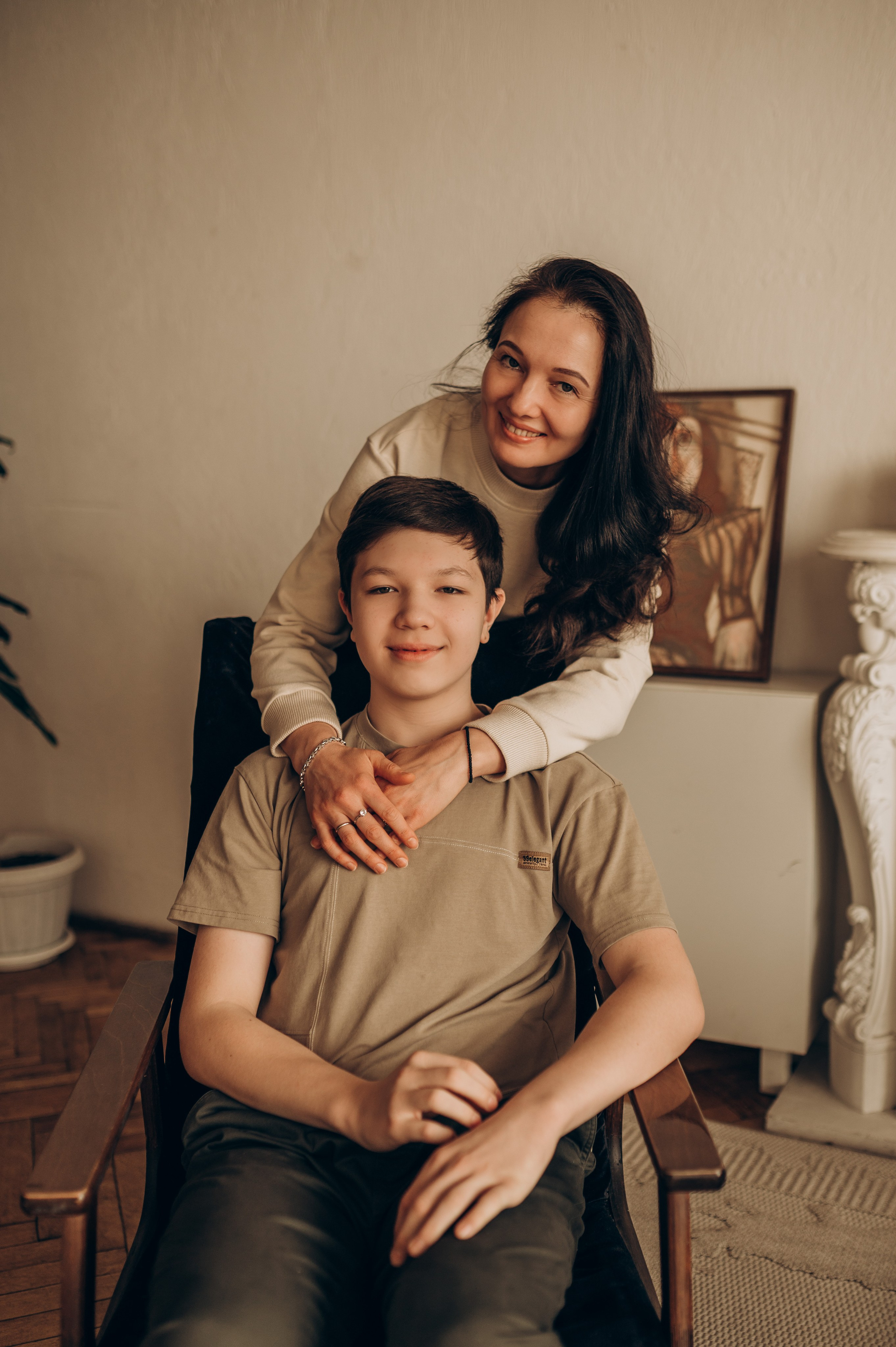 Уютная семейная съёмка в студии. Семейный фотограф в Домодедово и Москве Елена Пичугина