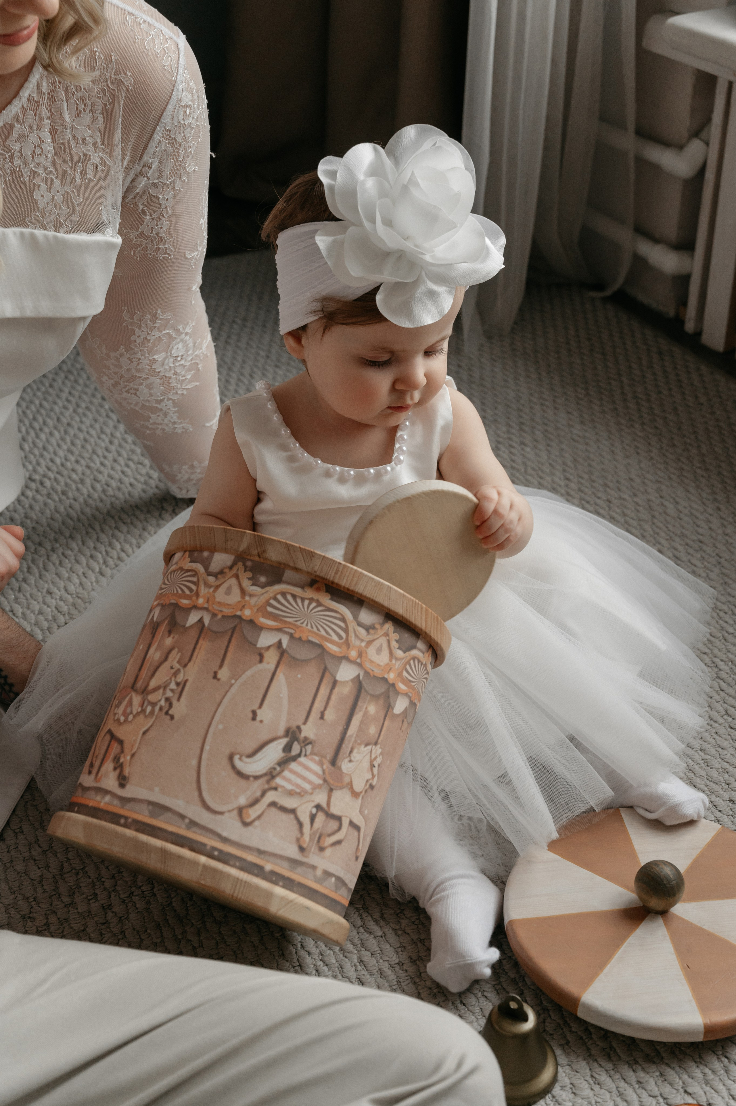 Годовасие малышки Киры в студии. Свадебный фотограф Мария Строгонова