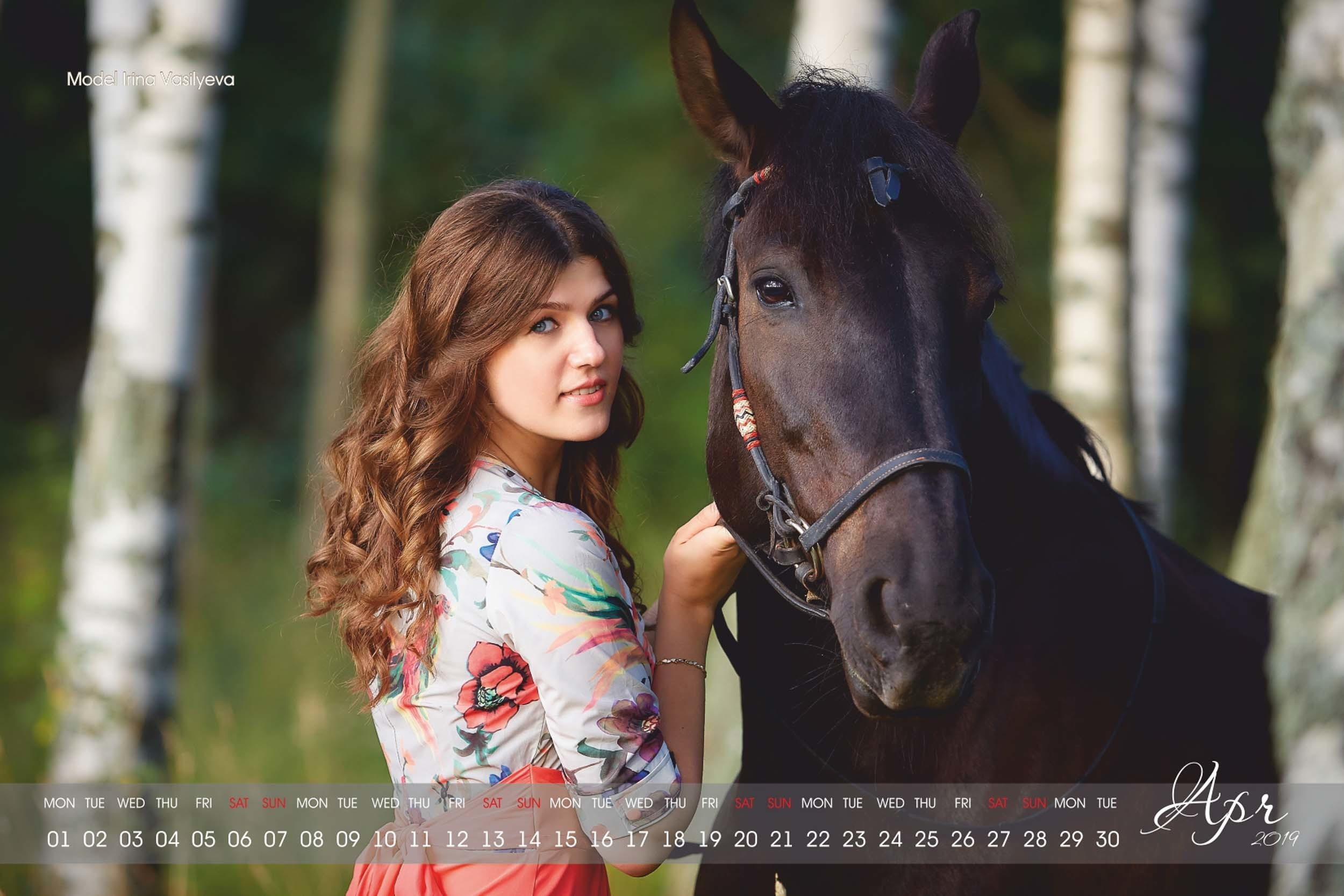 КАЛЕНДАРЬ "TOGETHER"  для КСК "ЭКВИТЕРРА" 2019. Photographer for business Mikhail Semenov. Aqua photo studio, photo school