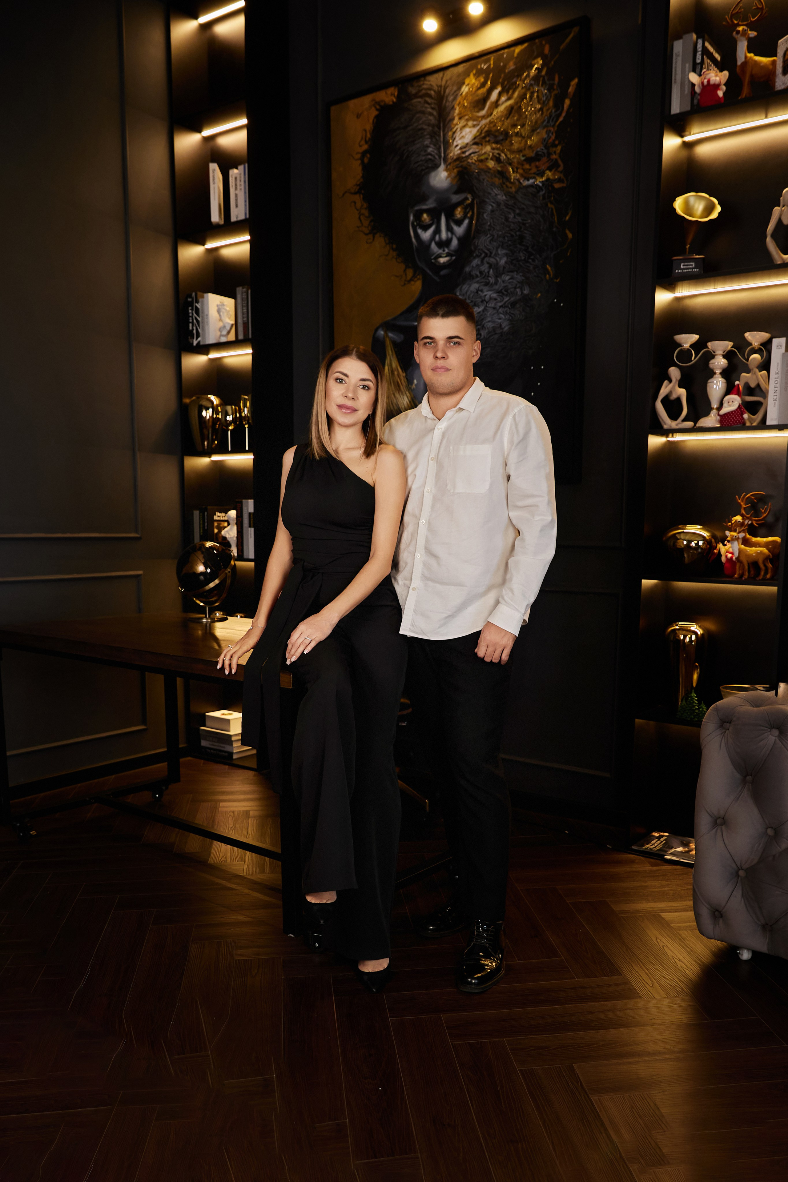 Марина с семьей. Фотограф женского портрета, беременности и материнства Харькова Елена