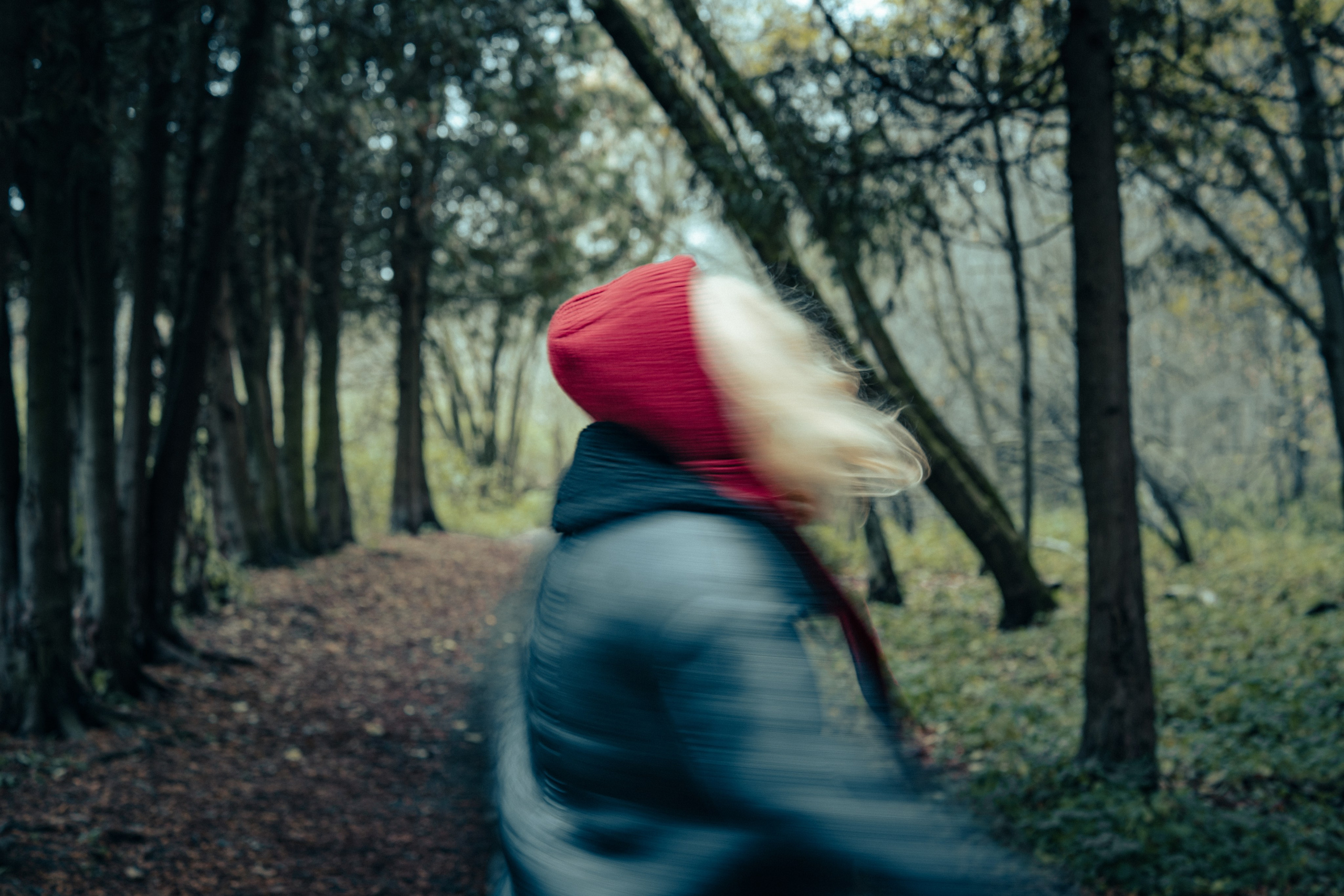 Катя в лесу