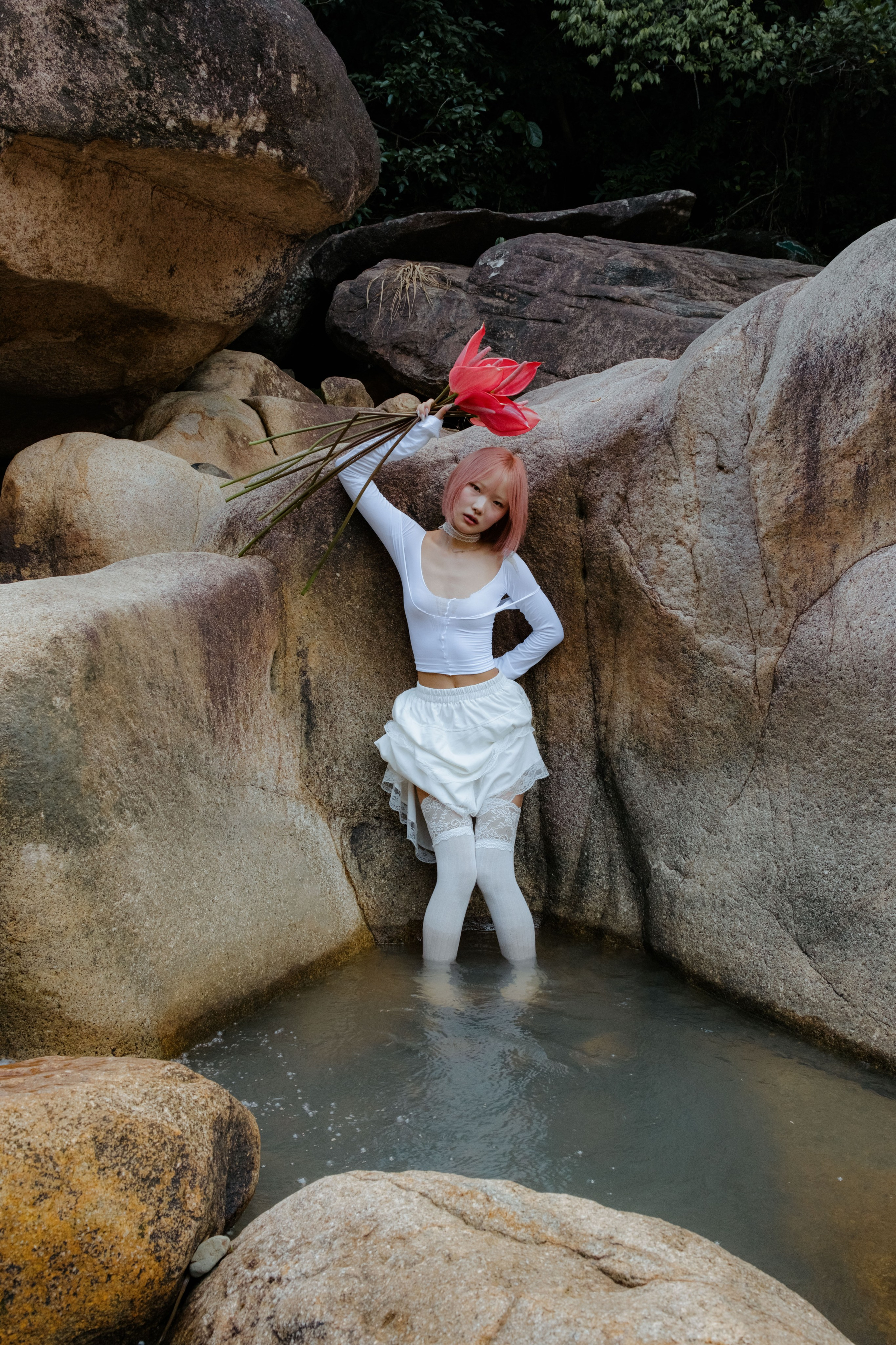 Location "Ba Ho Waterfall". Portrait photographer Nha Trang | Julia Meshanina
