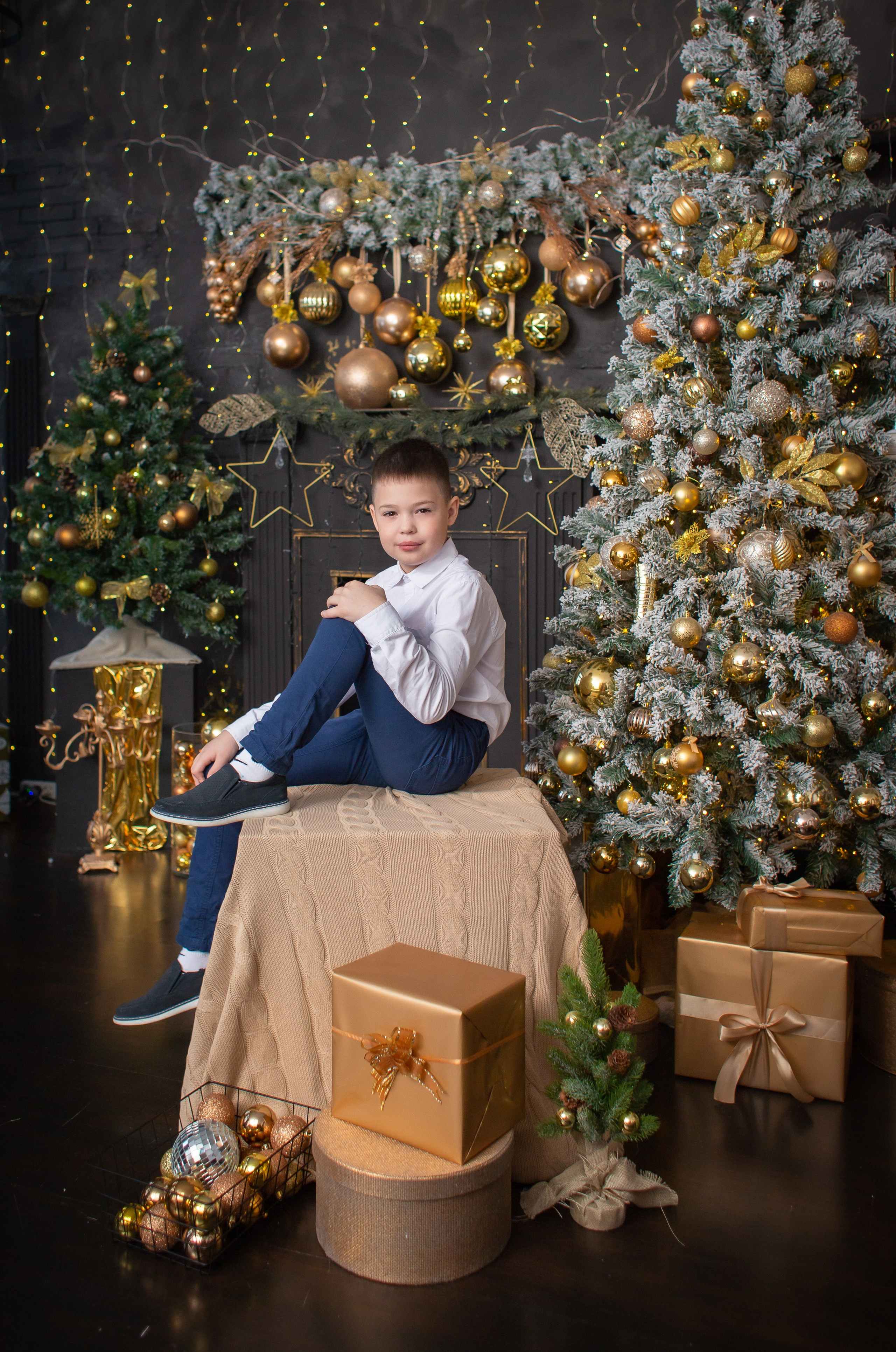 Новогодняя фотосессия в студии. Фотограф Татьяна Орлова