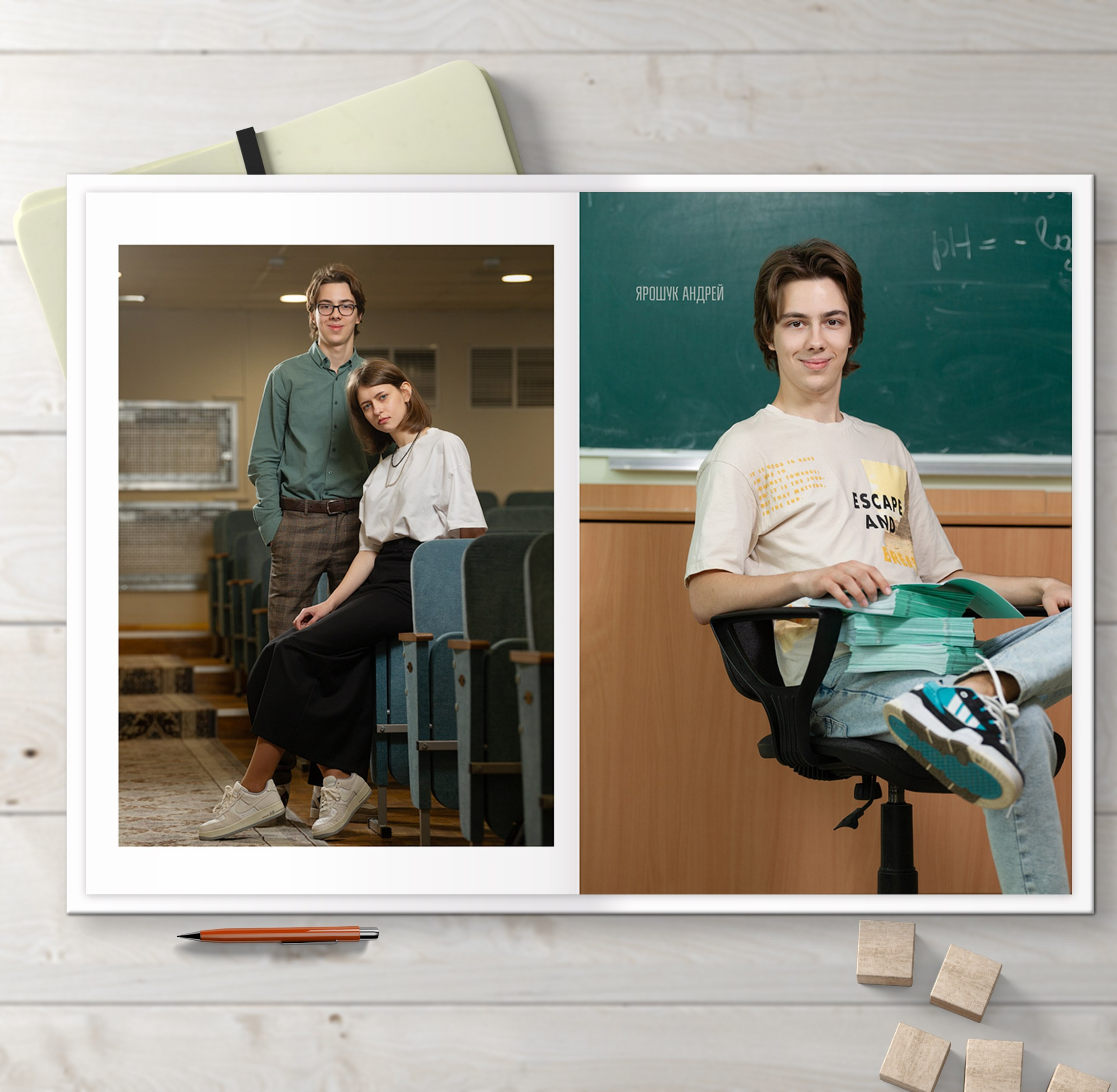 Альбомы для старшей школы. Школьный фотограф в Челябинске. Выпускные фотоальбомы