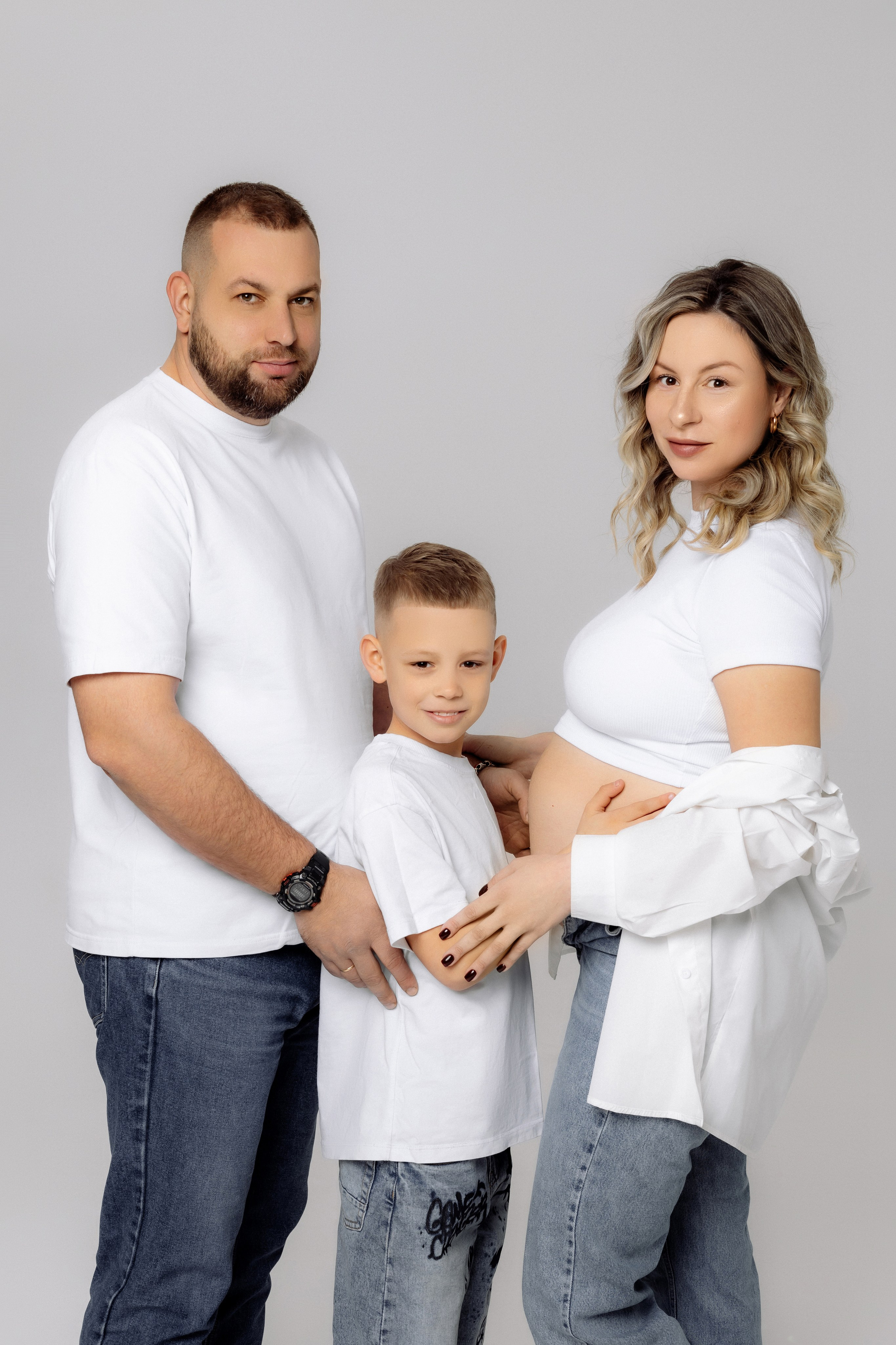 Фотосессия беременности в студии. Зотова Алена — семейный и женский фотограф в Зеленограде