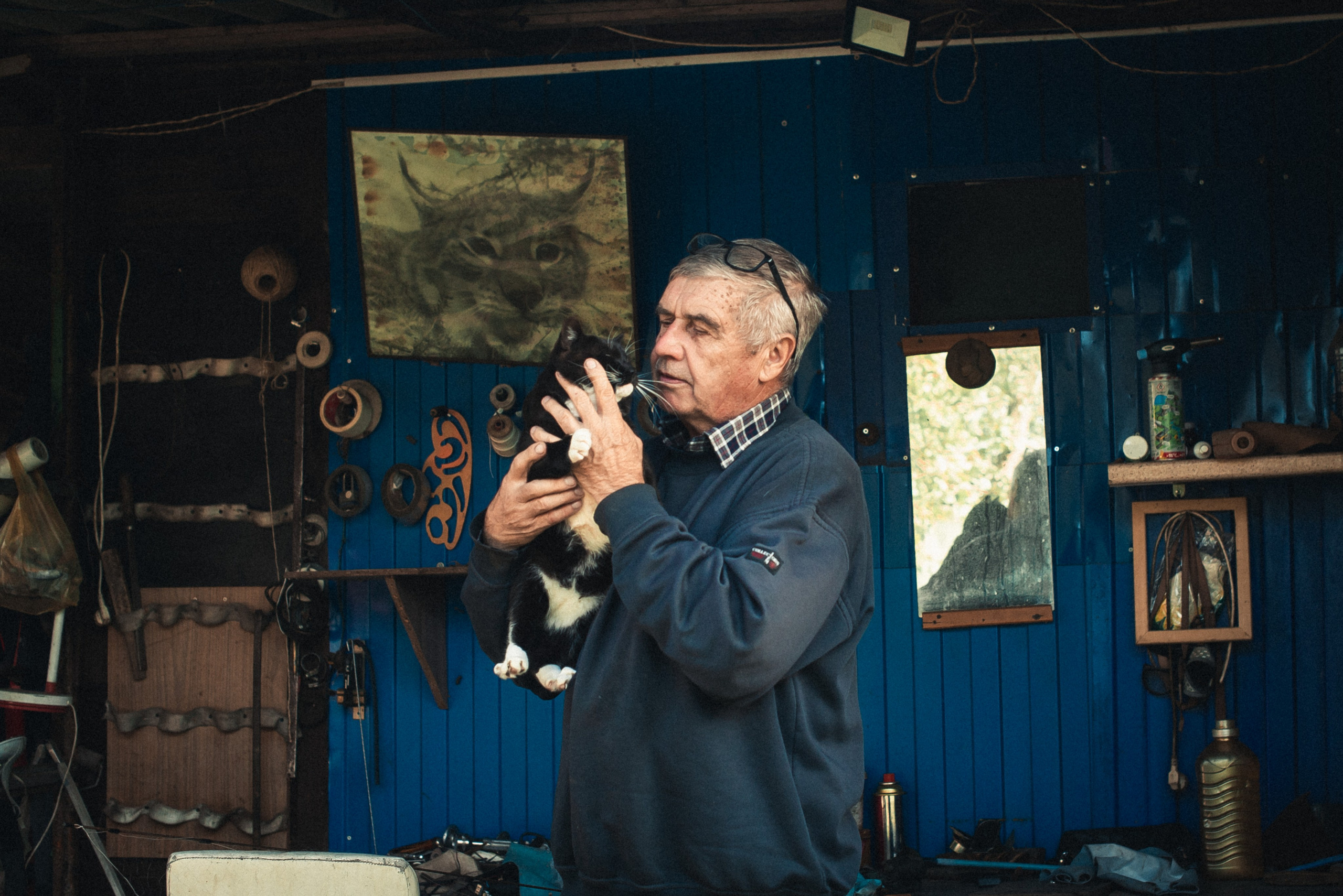 Папа и кот Ти-Мур. Женский фотограф Крещение Венчание Москва Брянск