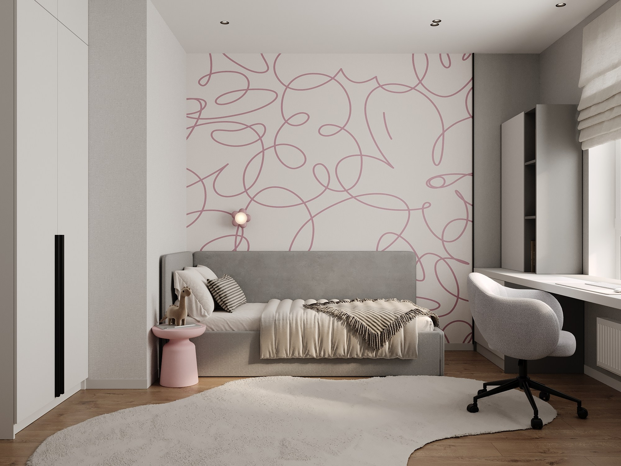 ЖК Станция спортивная 55 м². Дизайнер интерьера квартир и частных домов в Казани