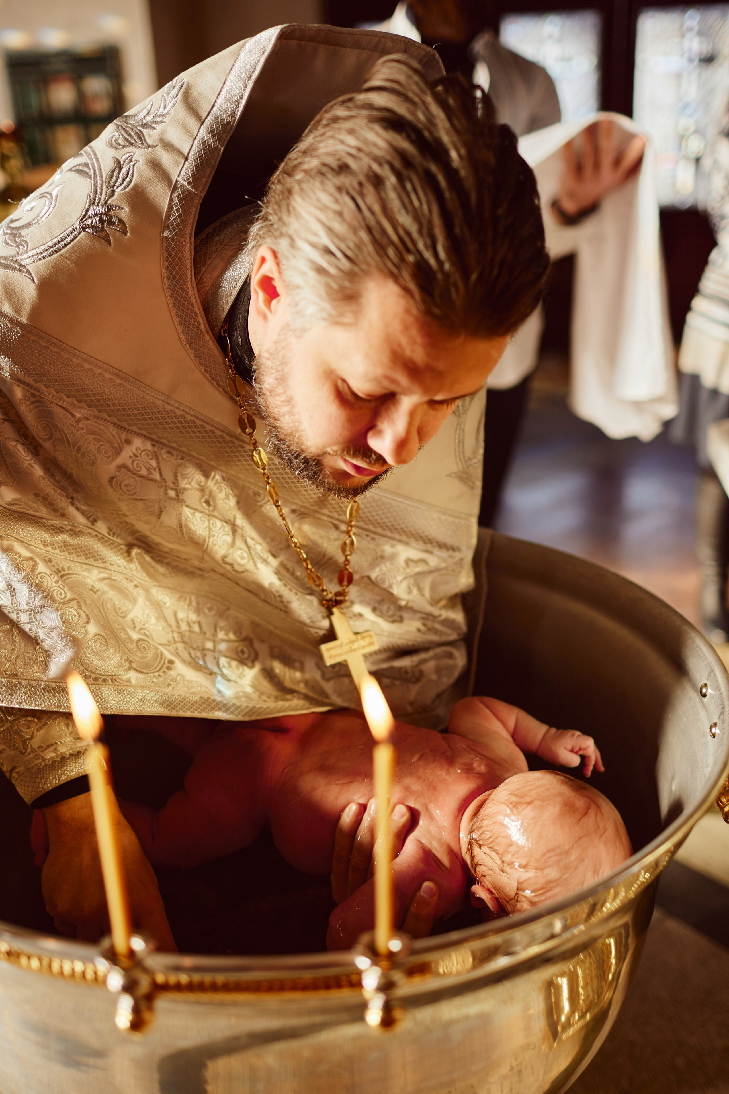 Таинство Крещения. Фотограф Москва|Ясенево Яна Новокрещенных