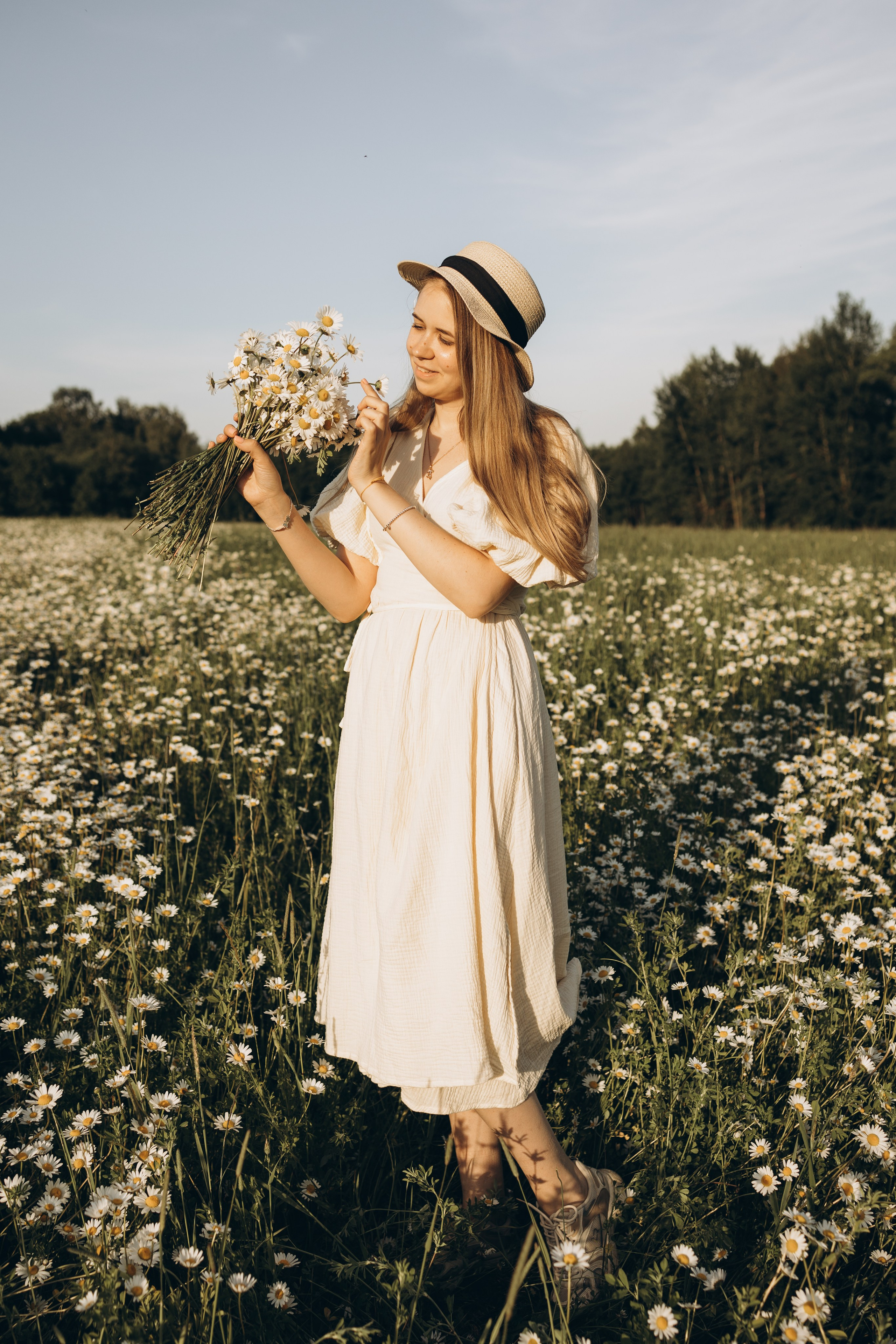 Маша и ромашки. Семейный фотограф в Москве Виктория Ястребинская