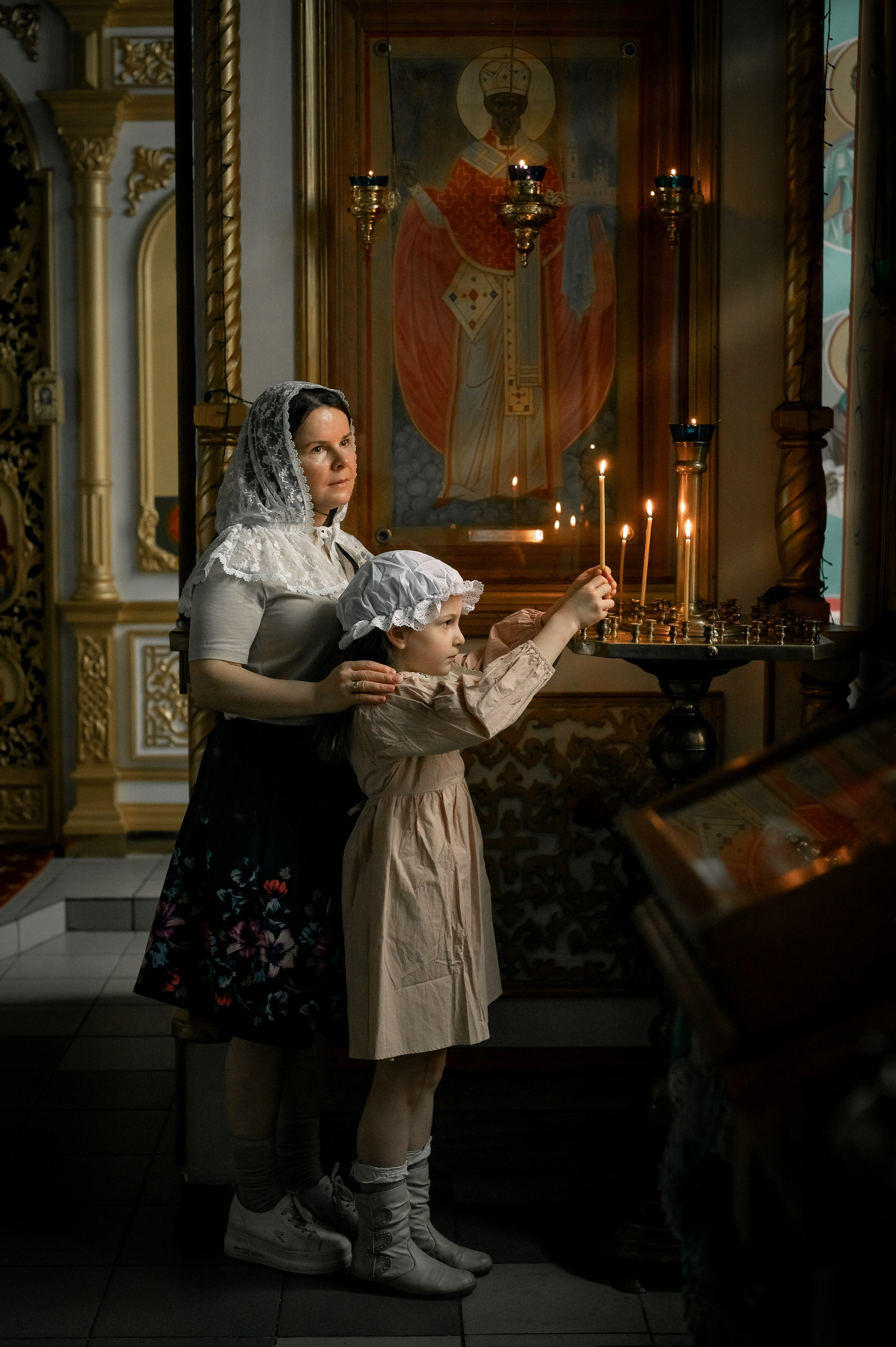 Таинство крещения. Фотограф новорождённых, семейный, школьный в городе Калуге Евгения