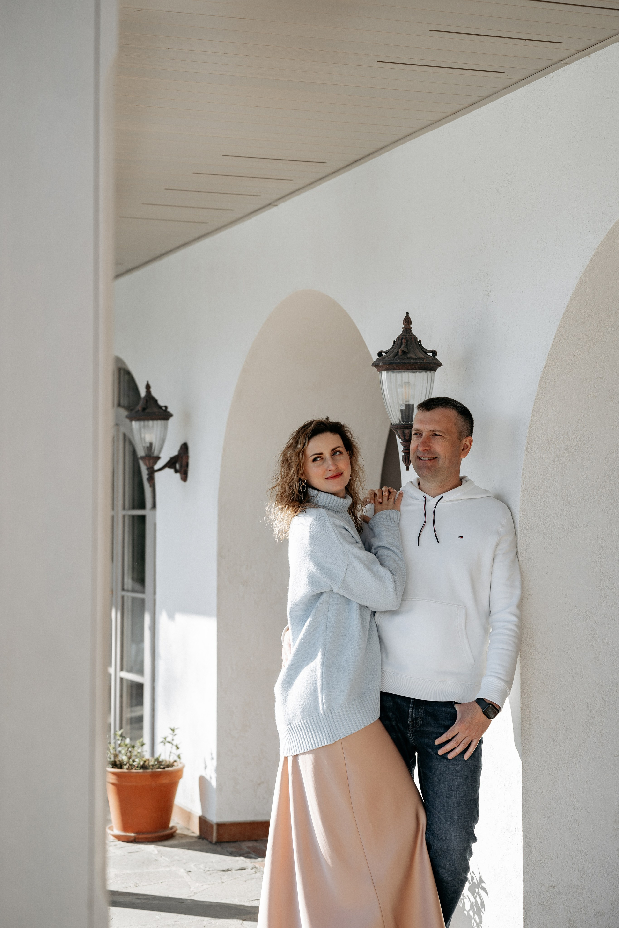 Съемка в ресторане Вила Роз – элегантные кадры пары в Абрау-Дюрсо