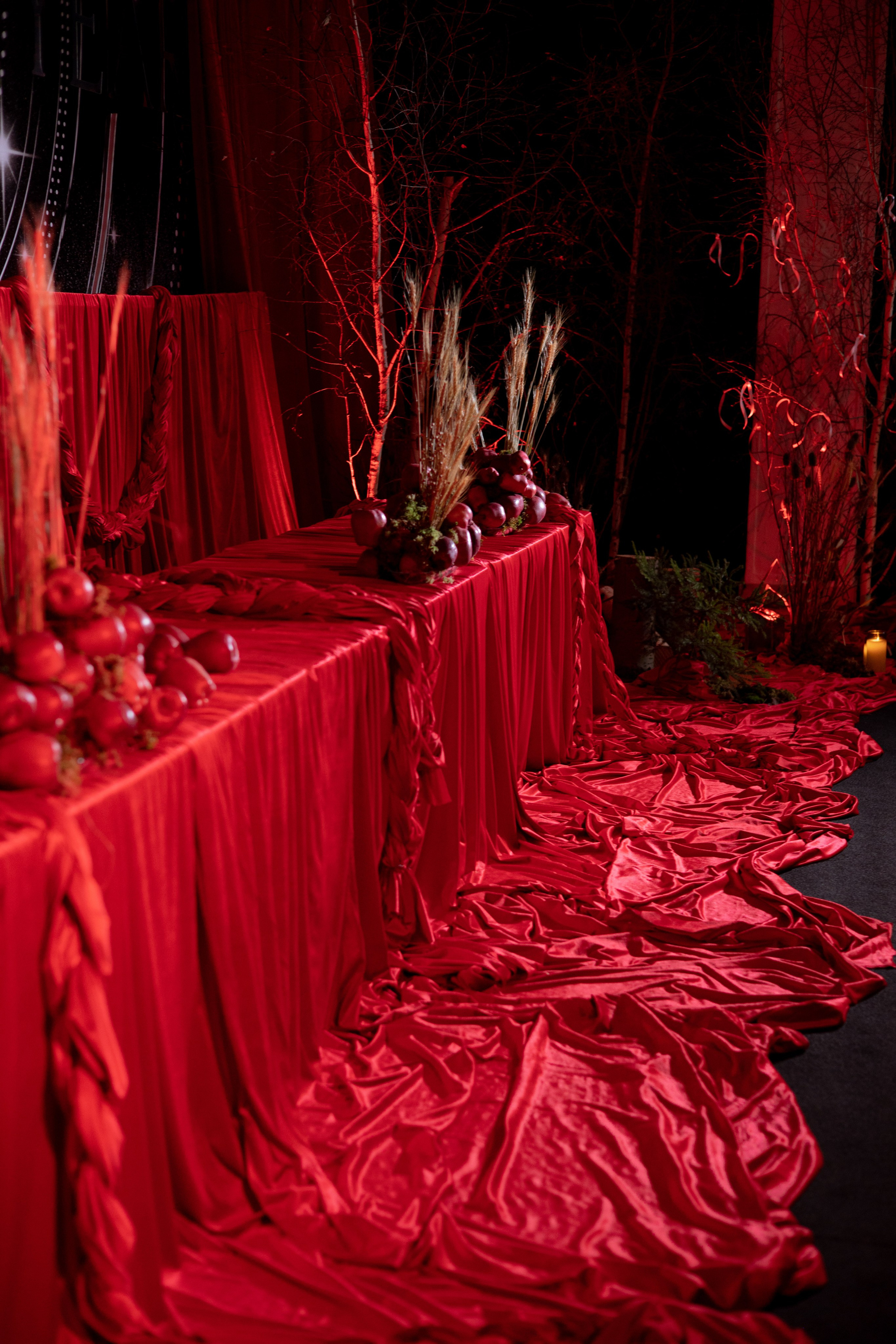 Новогодний корпоратив в фольклорном стиле. Особняк Лемана. Оформление свадеб, декор свадеб Вера Маркова, Москва