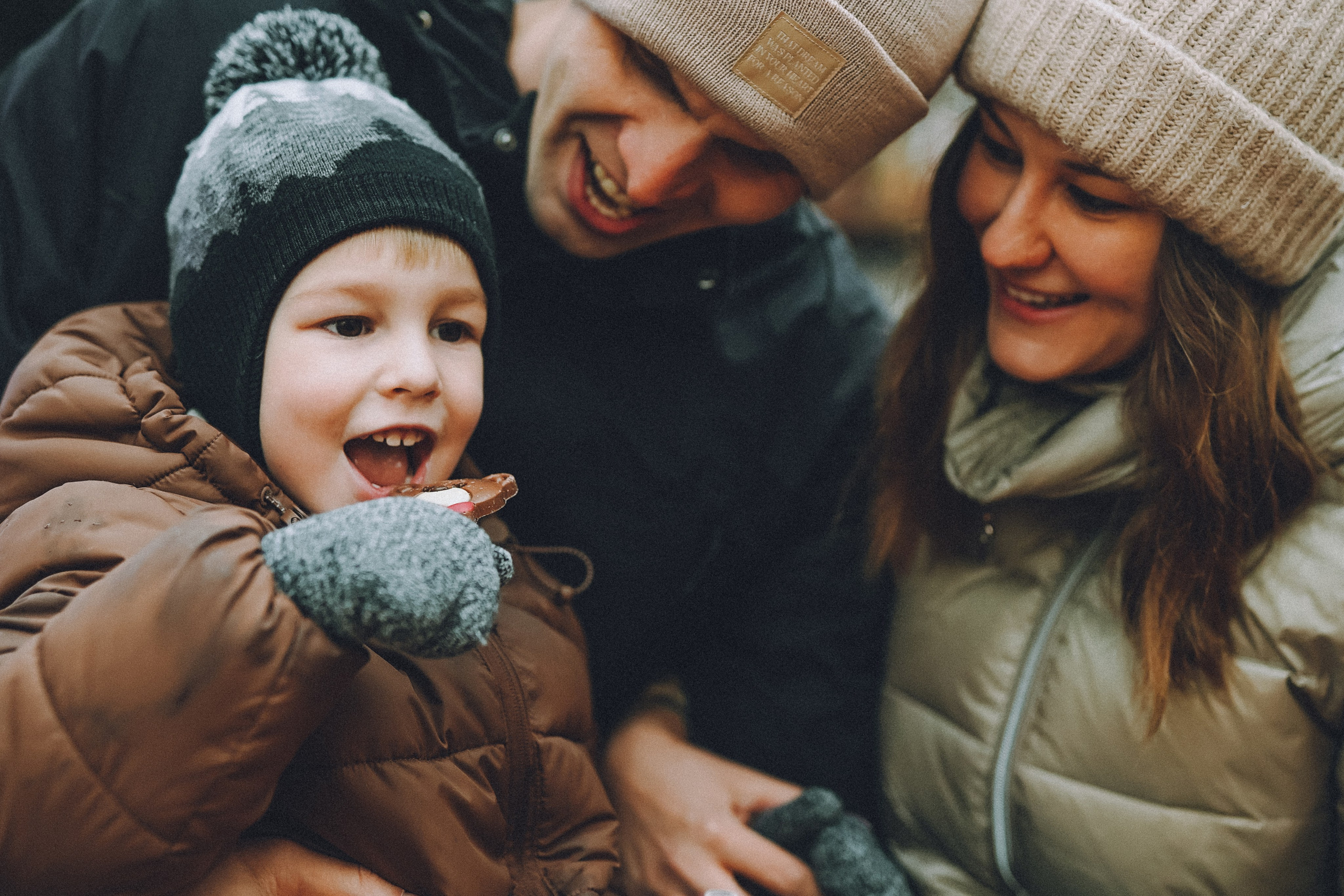 Прогулка по новогодней Москве для Юли, Жени и Вани. Фотограф Наталья Колганова