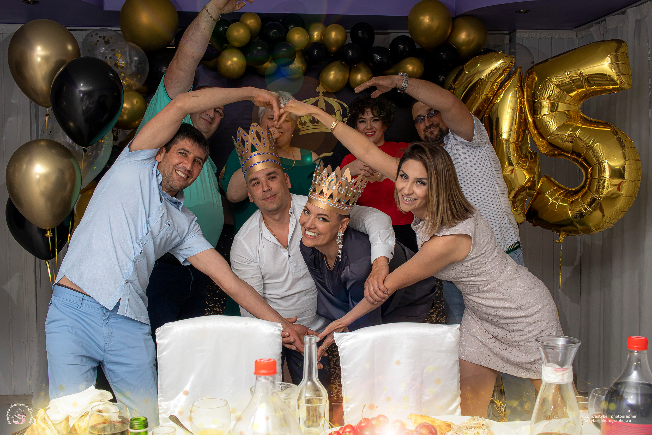 Репортажная фотосъёмка Юбилея 45 для Евгения в «Райской Долине». Фотограф Анастасия Белякова в Санкт-Петербурге и Гатчине