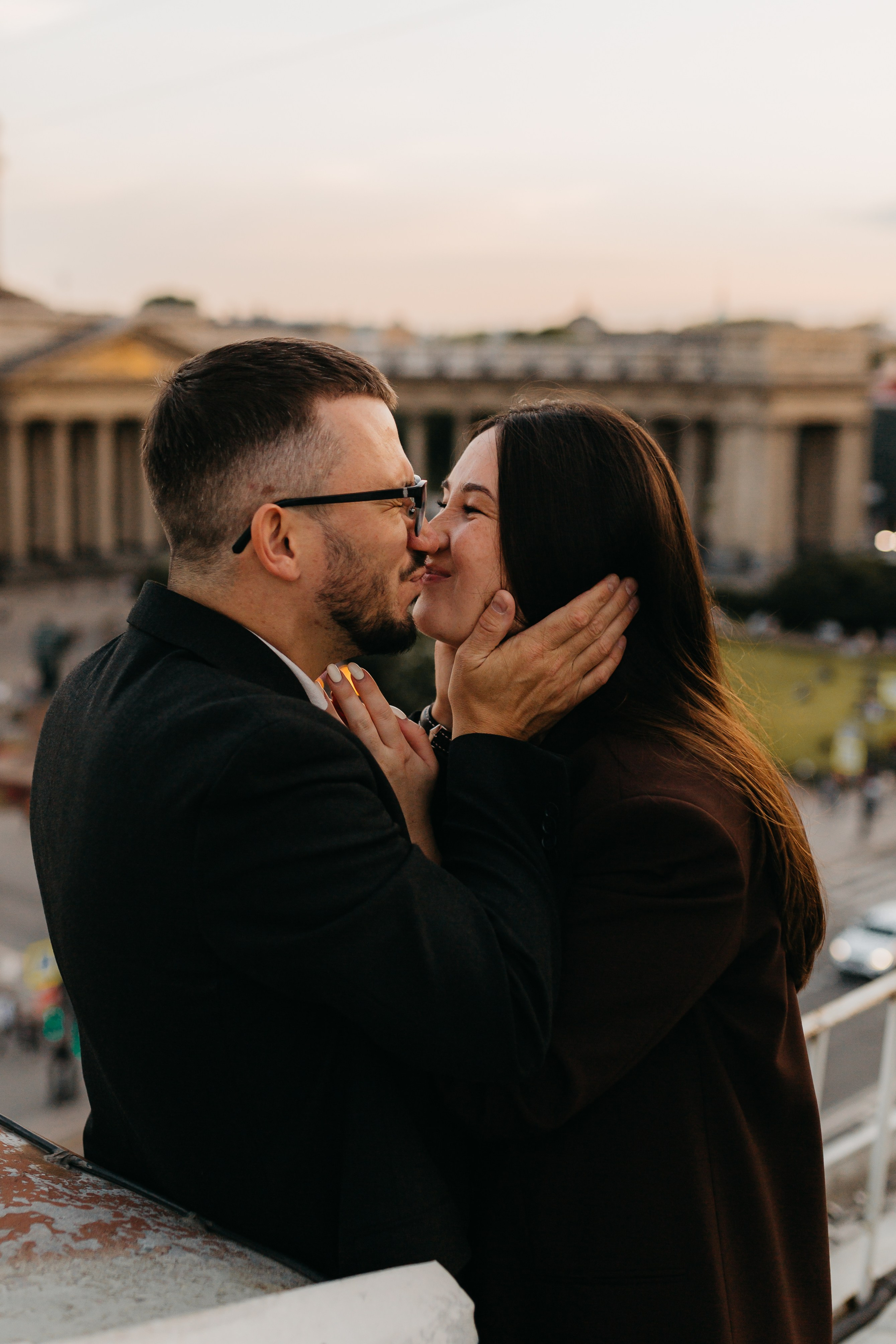 LoveStory на крышах Питера. Фотограф Санкт-Петербург Князева Елизавета