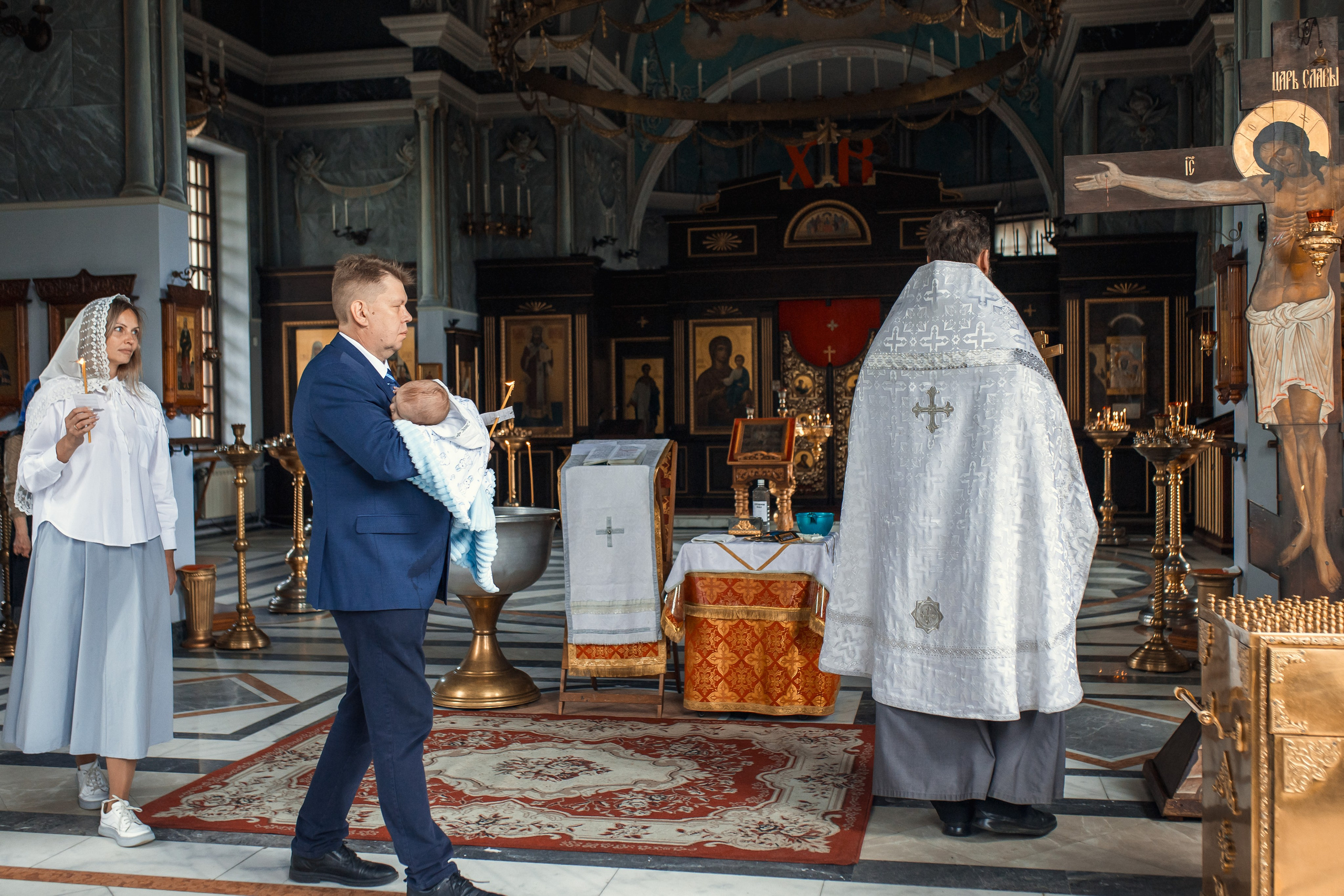 Крещение в Храме святого Иннокентия. Профессиональный фотограф в Москве и Мо Мария Шантарёва