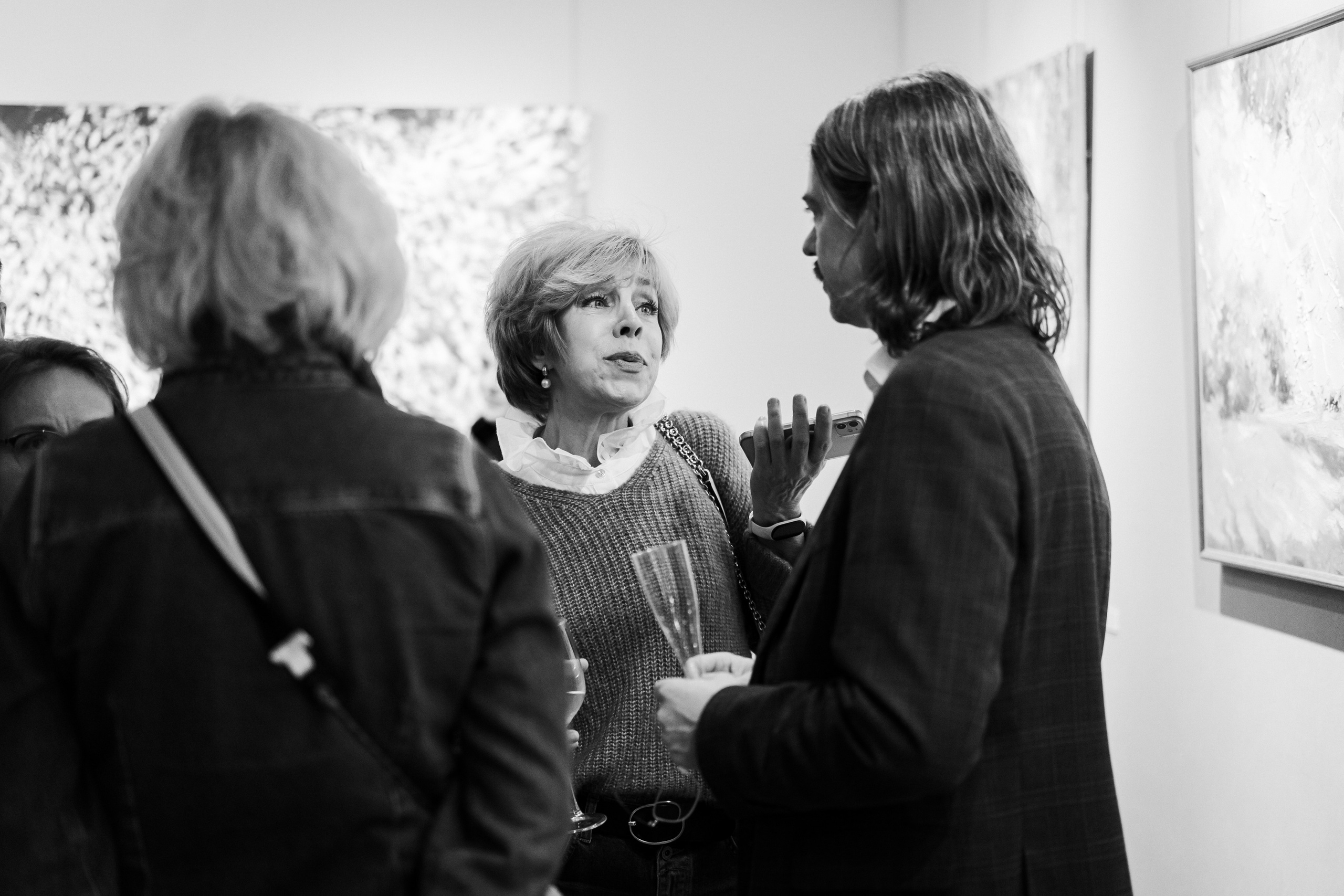 Съёмка открытия вытсавки художника Ильи Даньшина. Лиза Фирстова — самый добрый фотограф