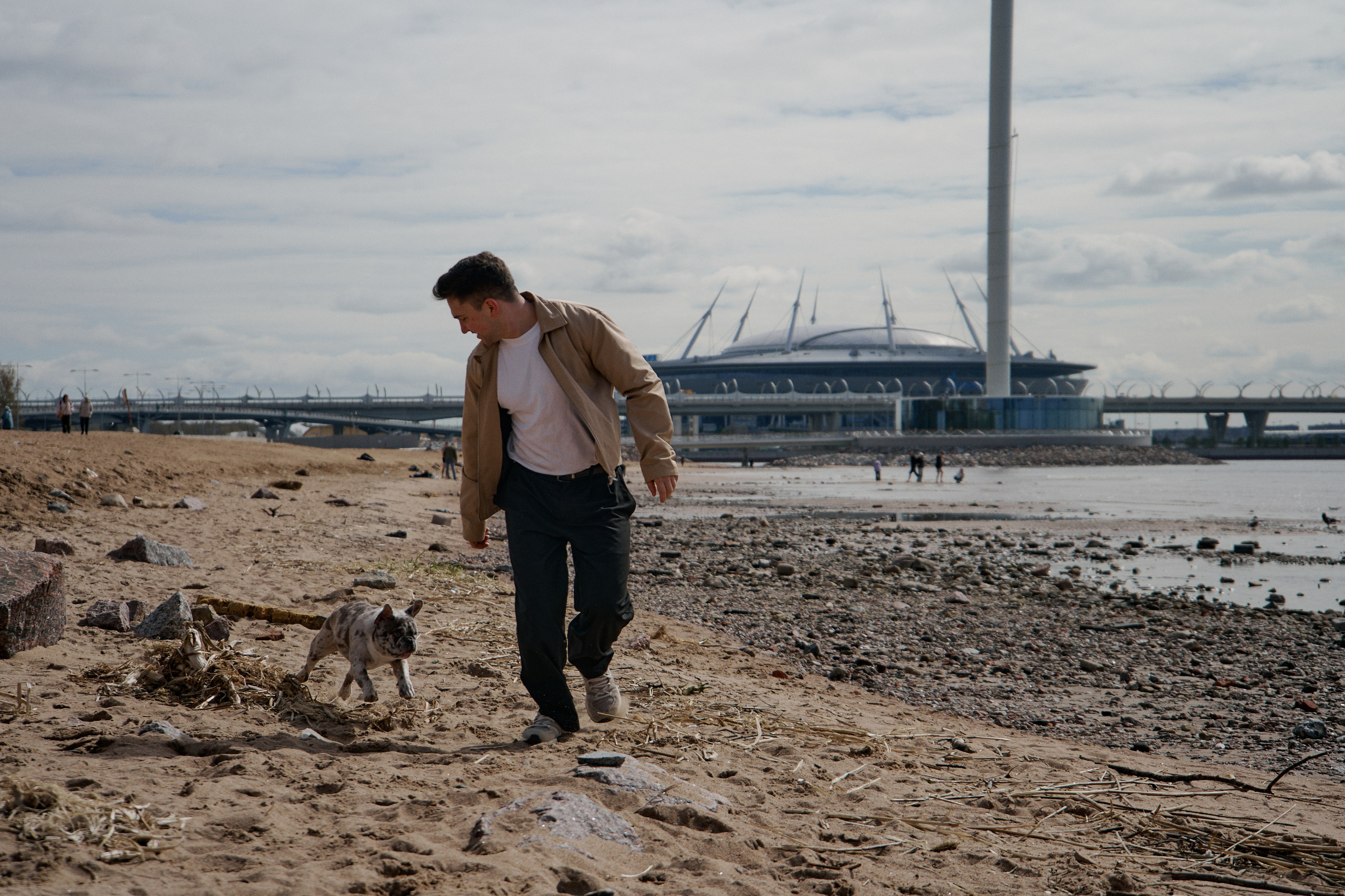 Фотосессия с собакой на заливе. Фотограф / Санкт-Петербург / Галина Никонова