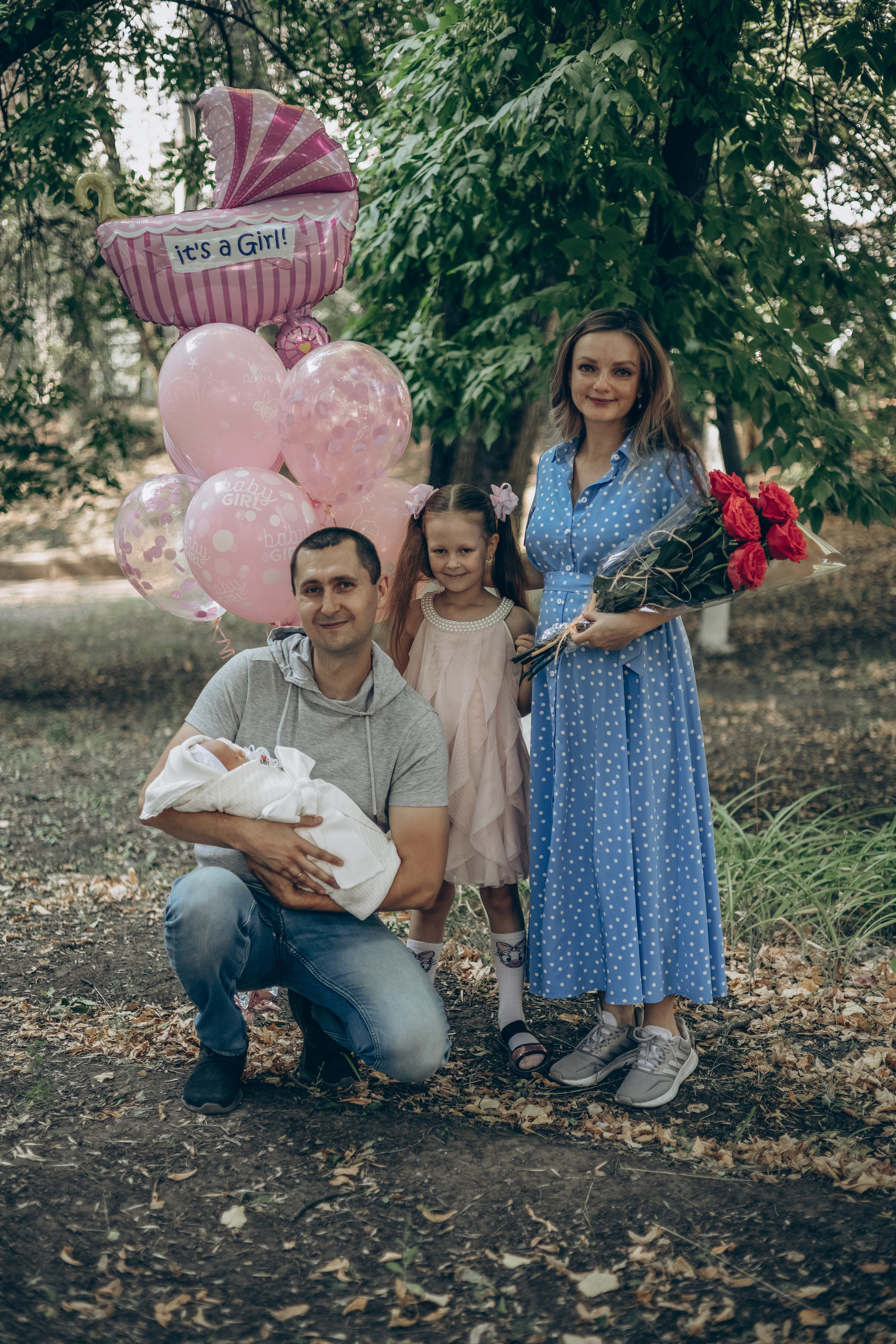 Выписка Яны из роддома. Семейный фотограф в Москве Любовь Переседова
